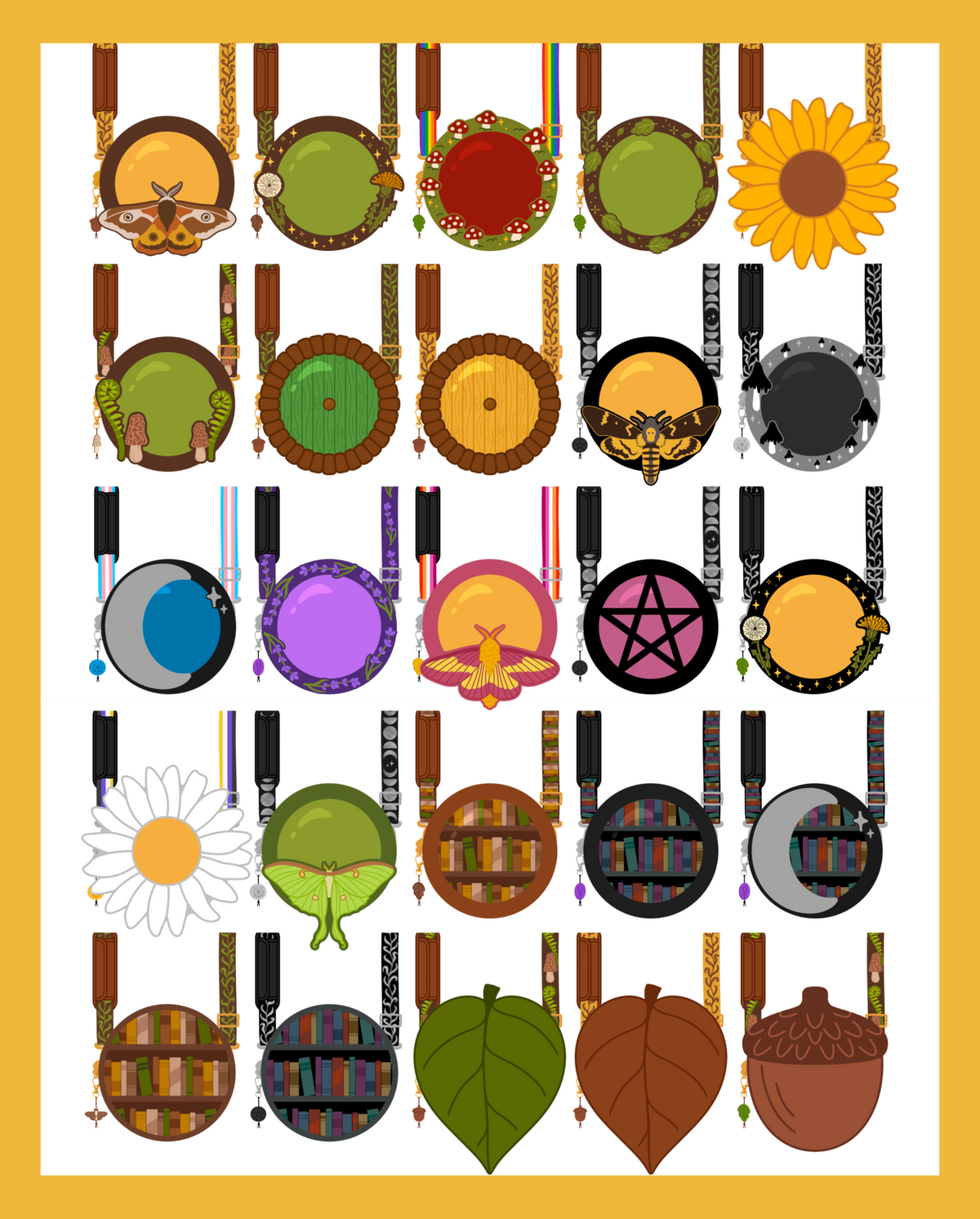 PRE-ORDER: Round Organizer for Canvas Customizable Ita Bags