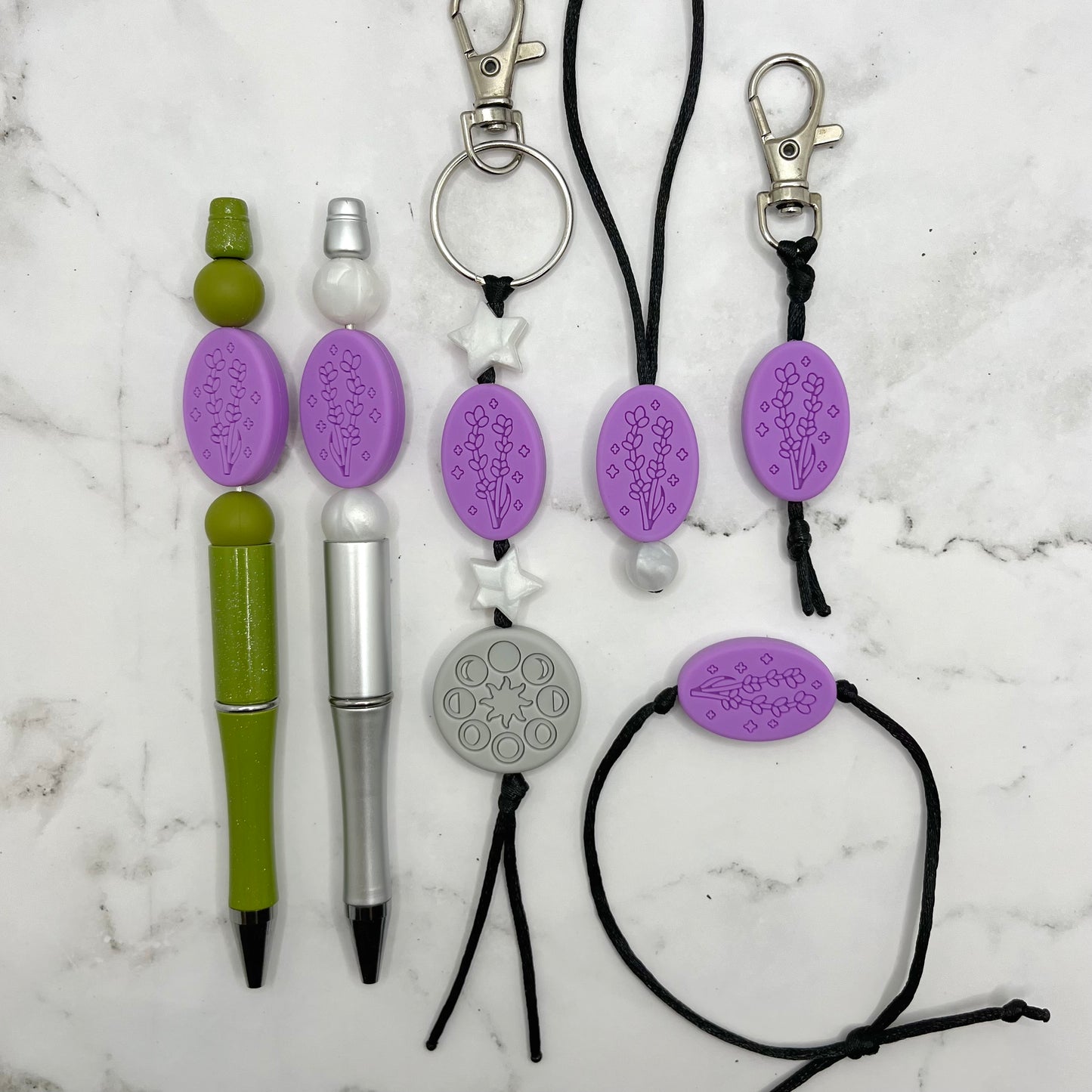 Lavender Fidget Charm / Zipper Pull
