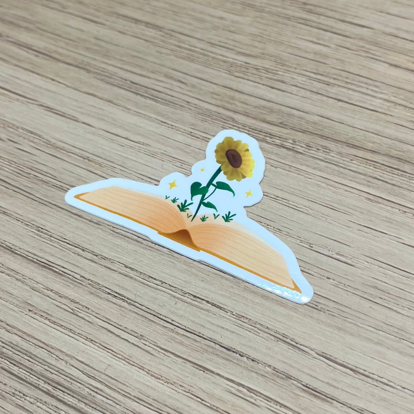 Sunflower Book Sticker