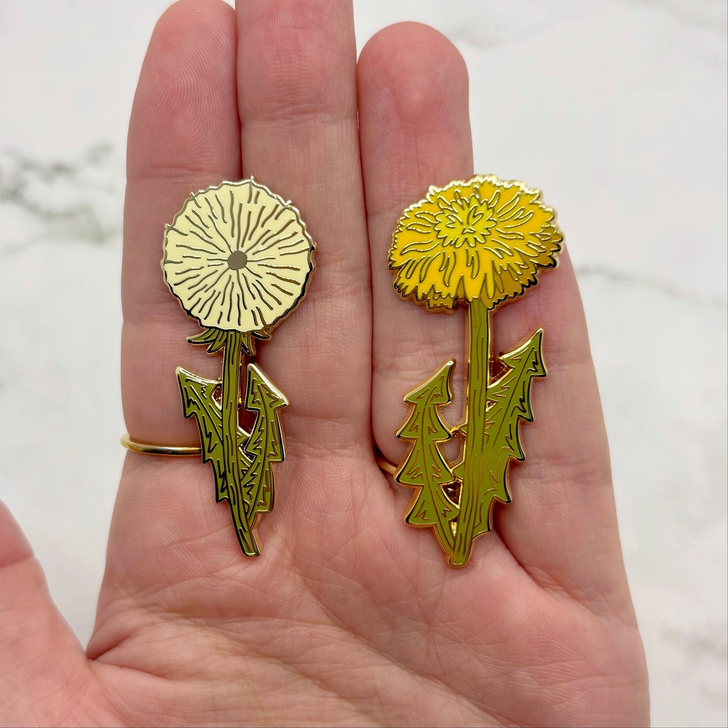 Yellow Dandelion Enamel Pin