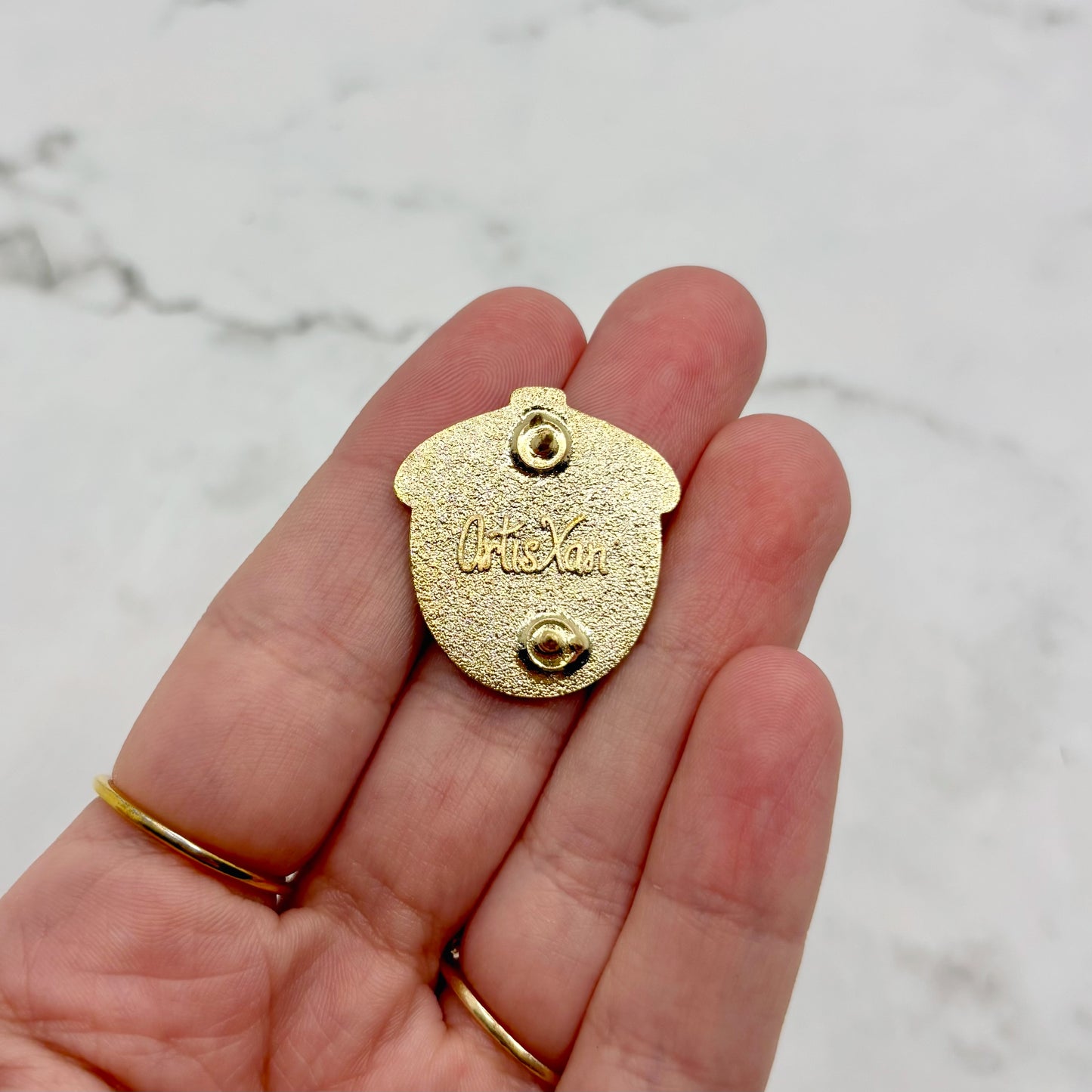 Acorn Pronoun Enamel Pin