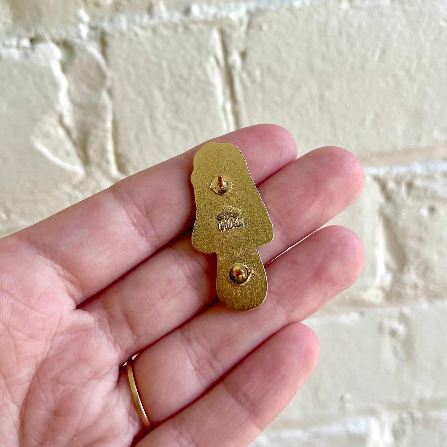 Morel Mushroom Enamel Pin