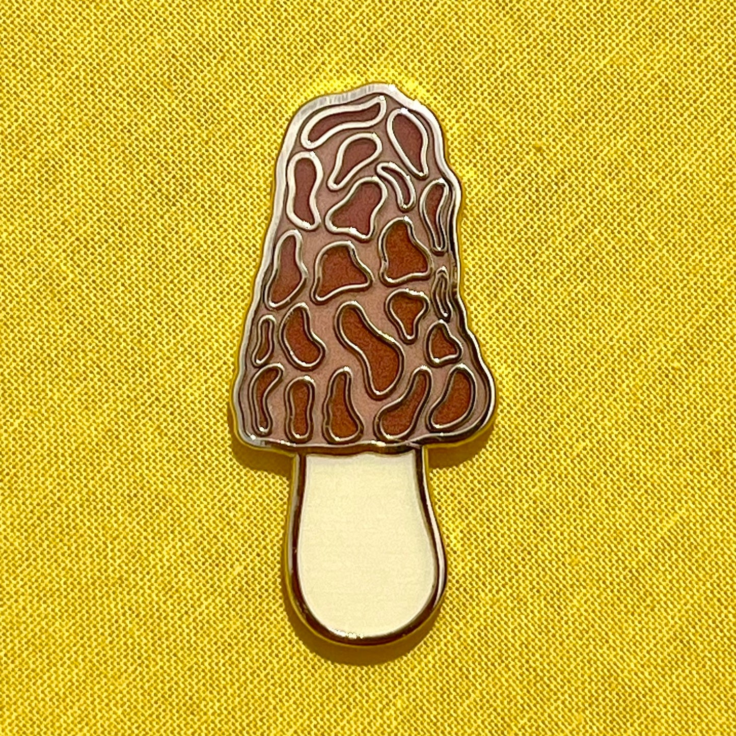 Morel Mushroom Enamel Pin