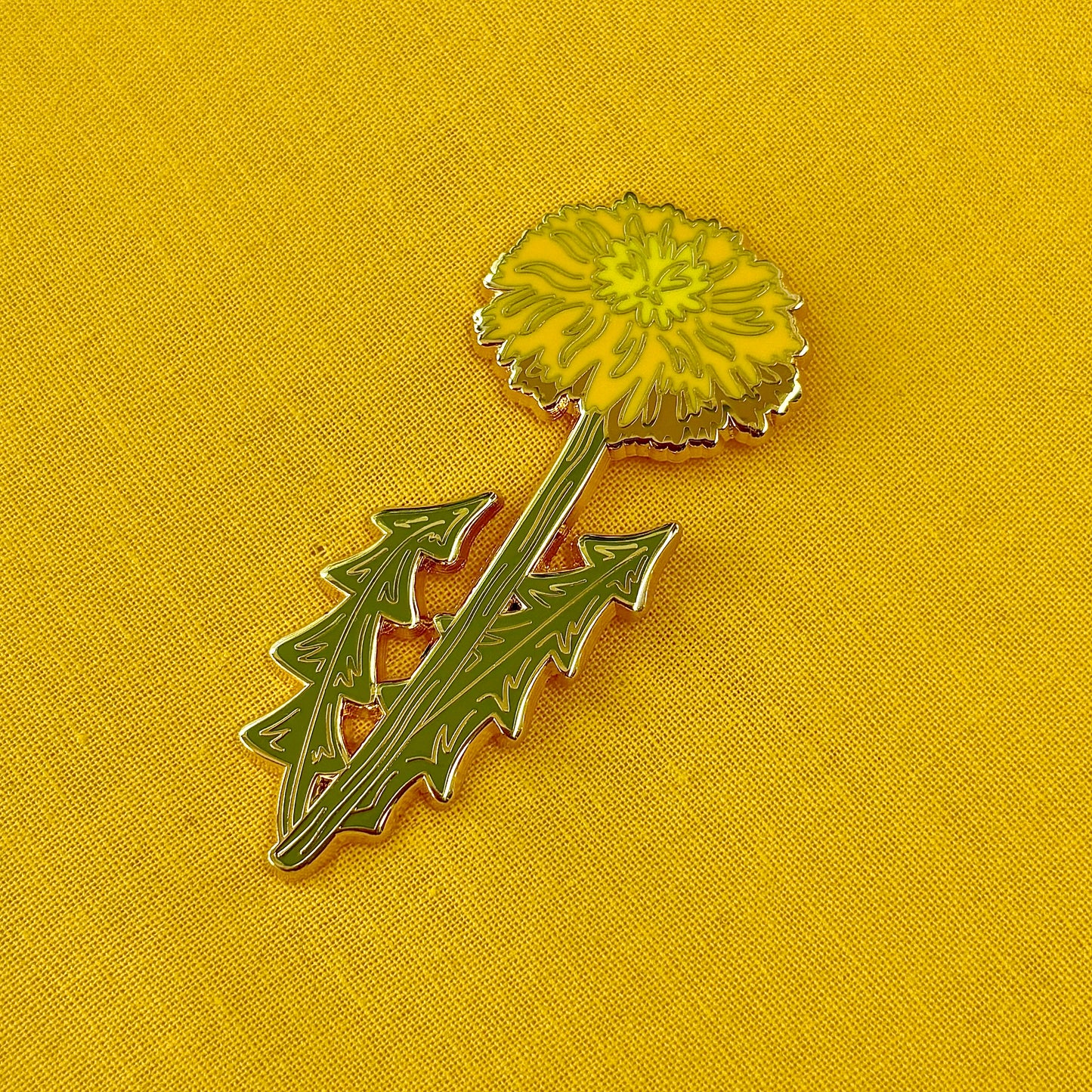 Yellow Dandelion Enamel Pin