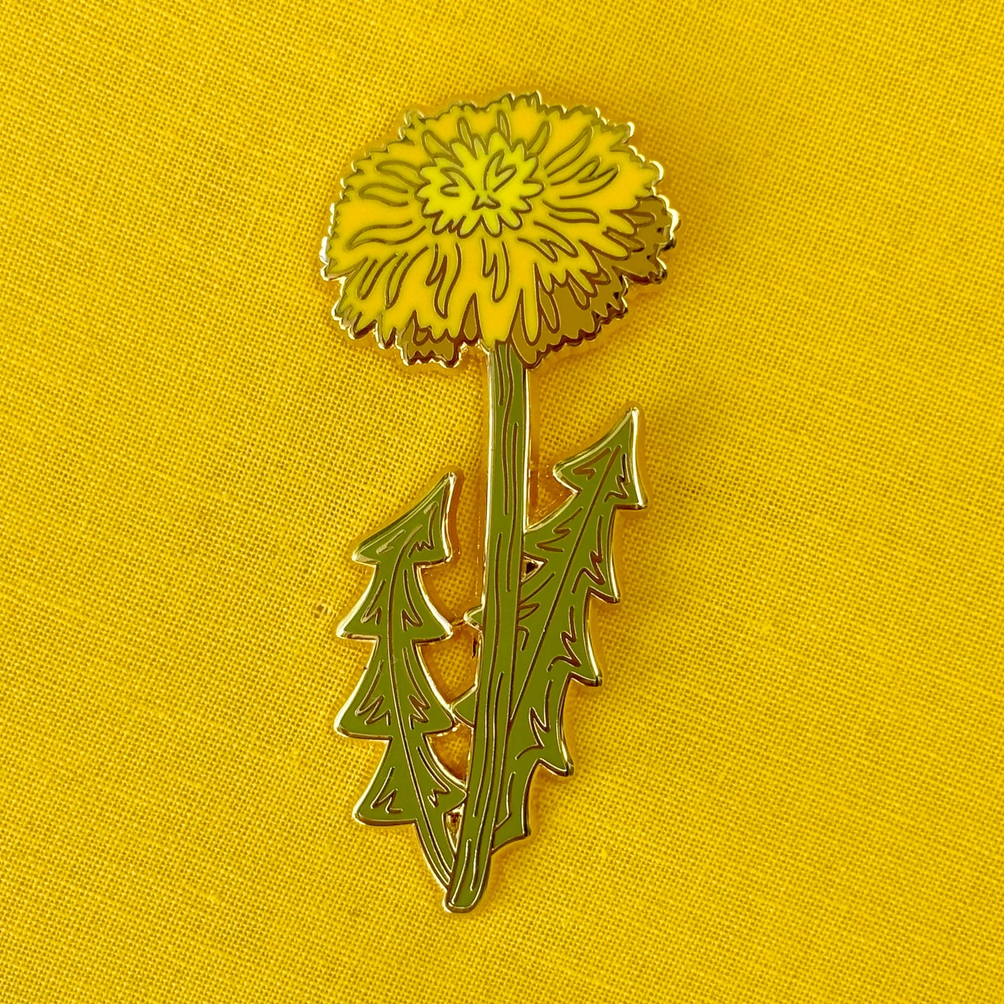 Yellow Dandelion Enamel Pin