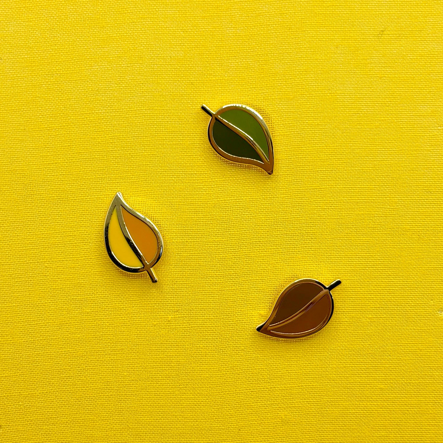 Mini Leaf Enamel Pins