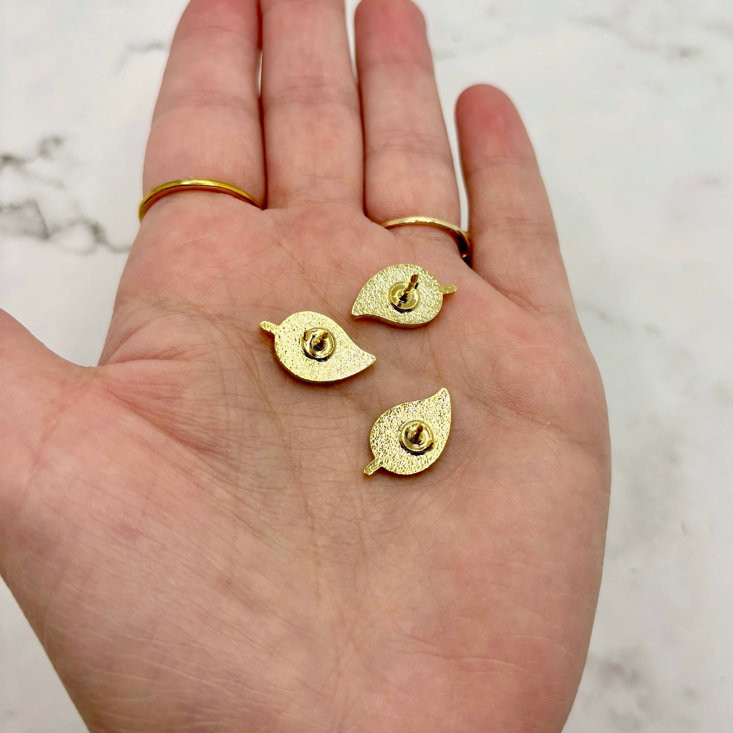Mini Leaf Enamel Pins