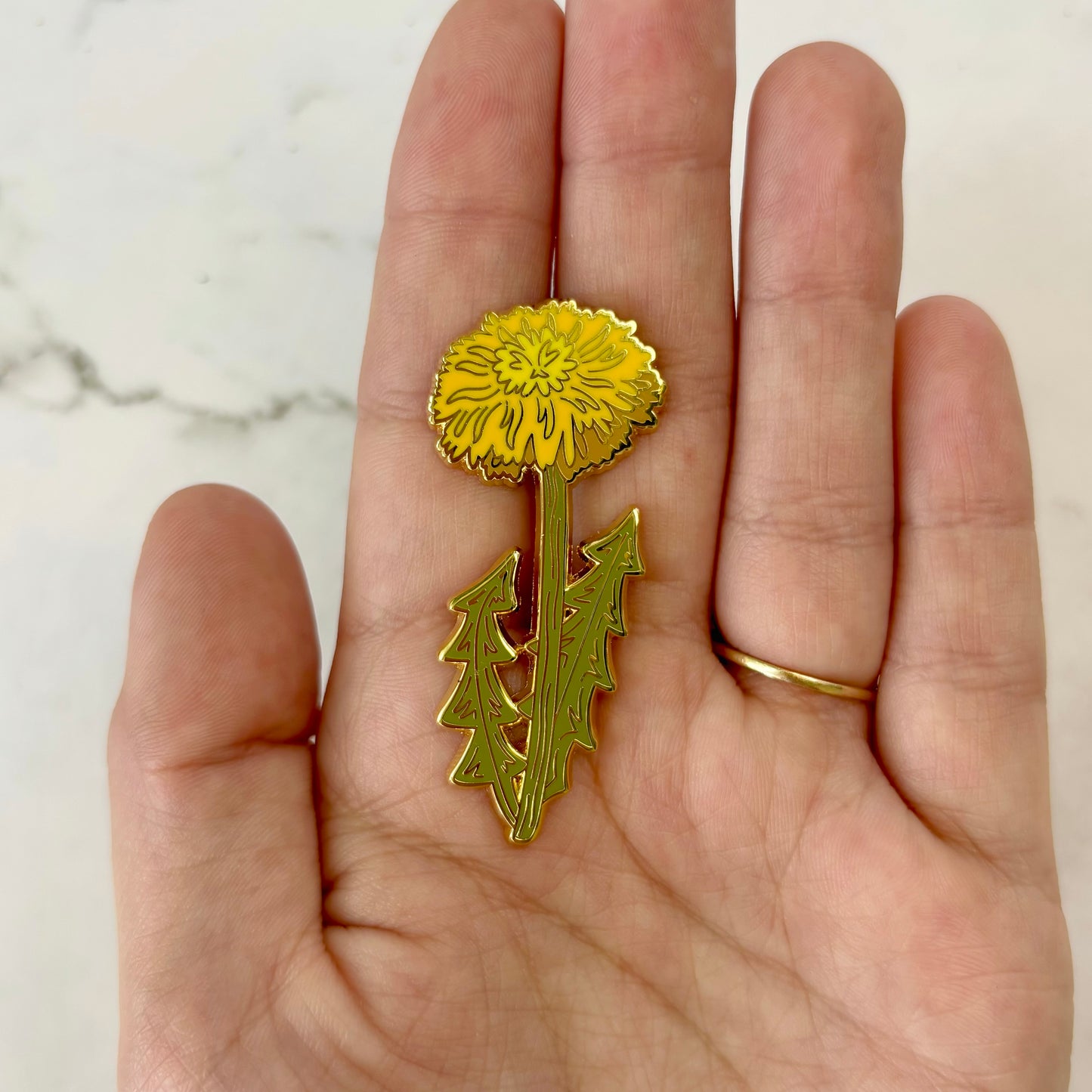 Yellow Dandelion Enamel Pin