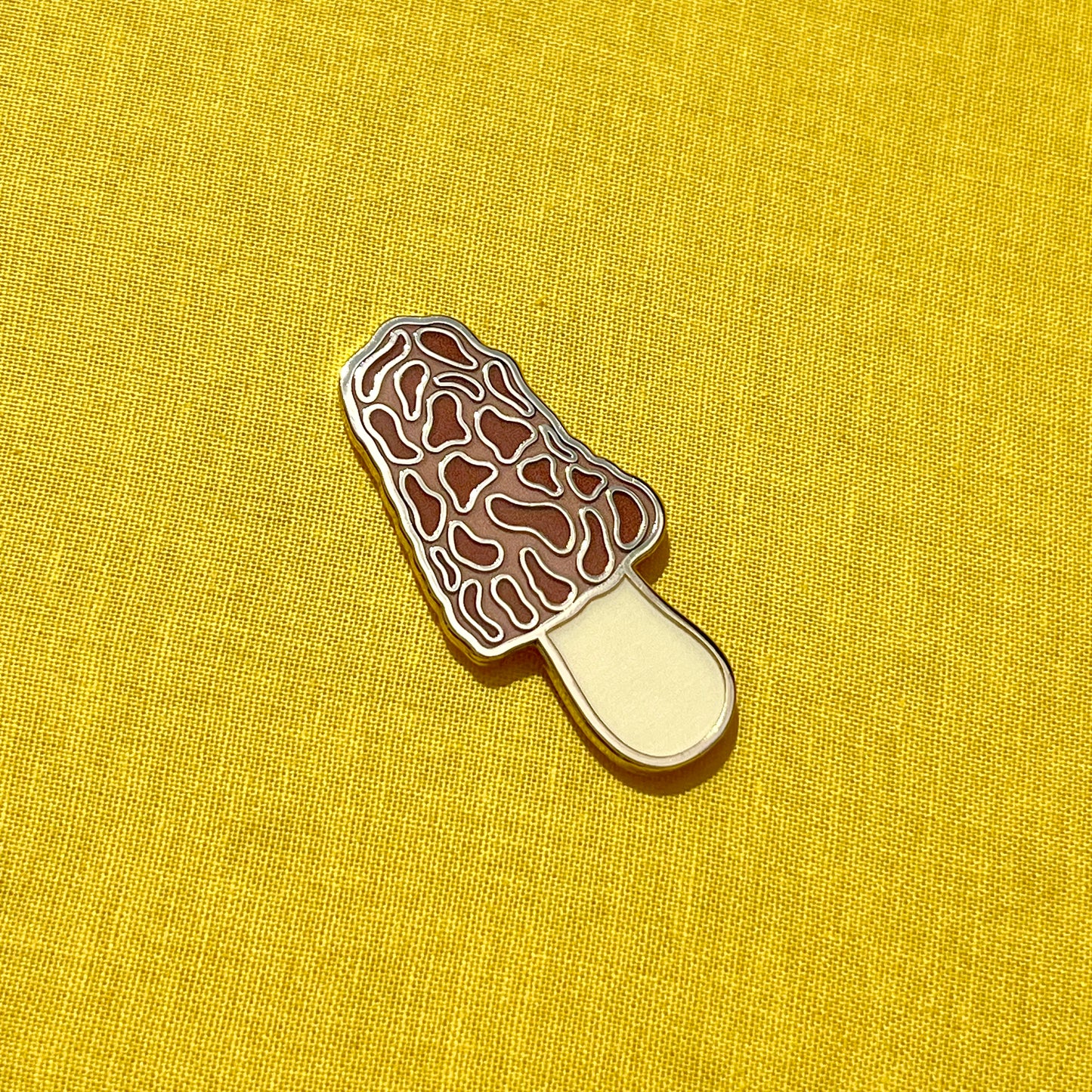 Morel Mushroom Enamel Pin