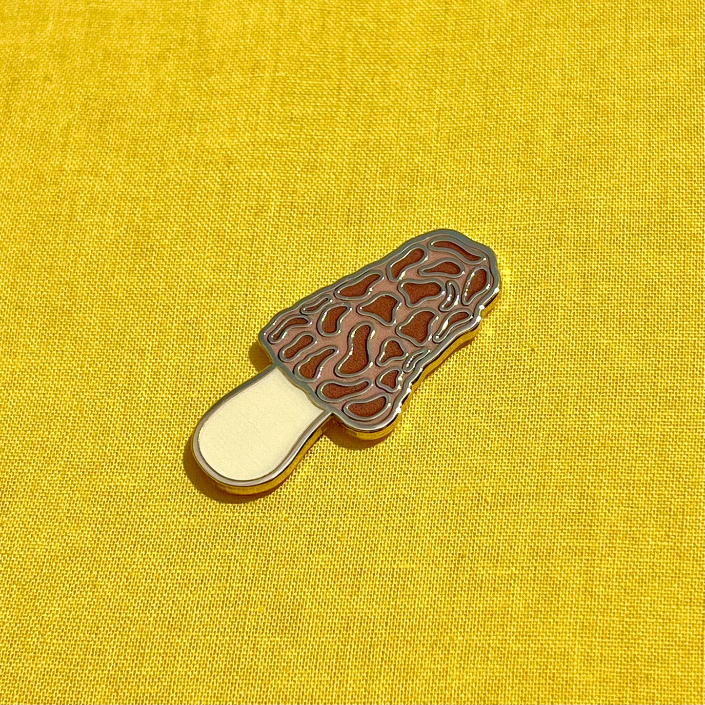 Morel Mushroom Enamel Pin