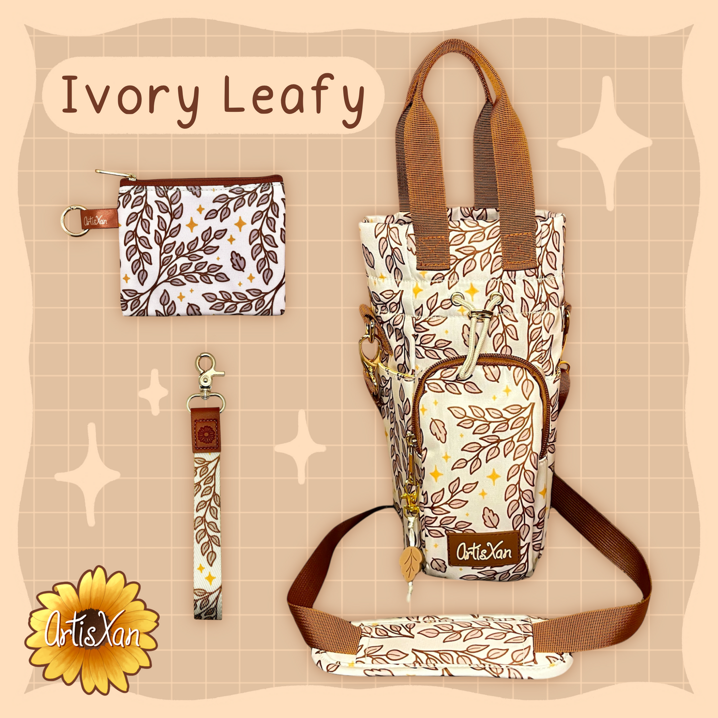 Ivory Leafy Lanyard