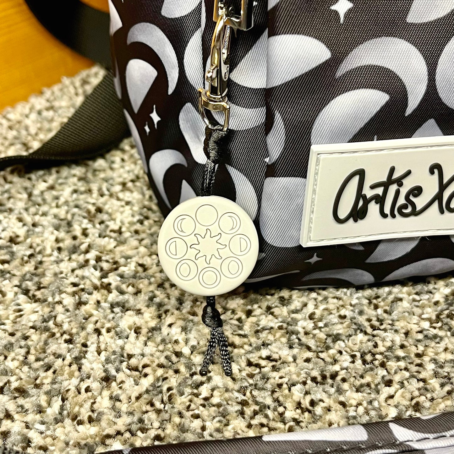 Moon Water Bottle Bag with Fidget Zipper Pull