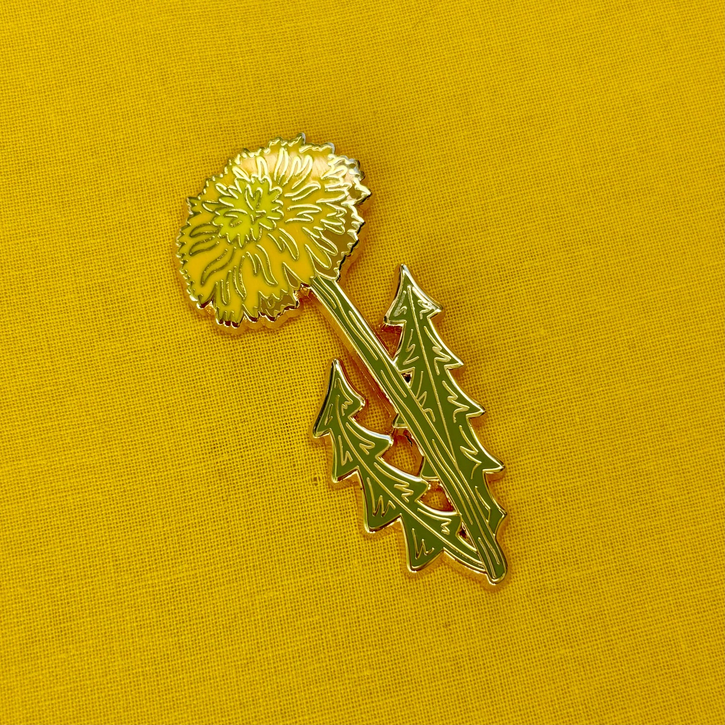 Yellow Dandelion Enamel Pin