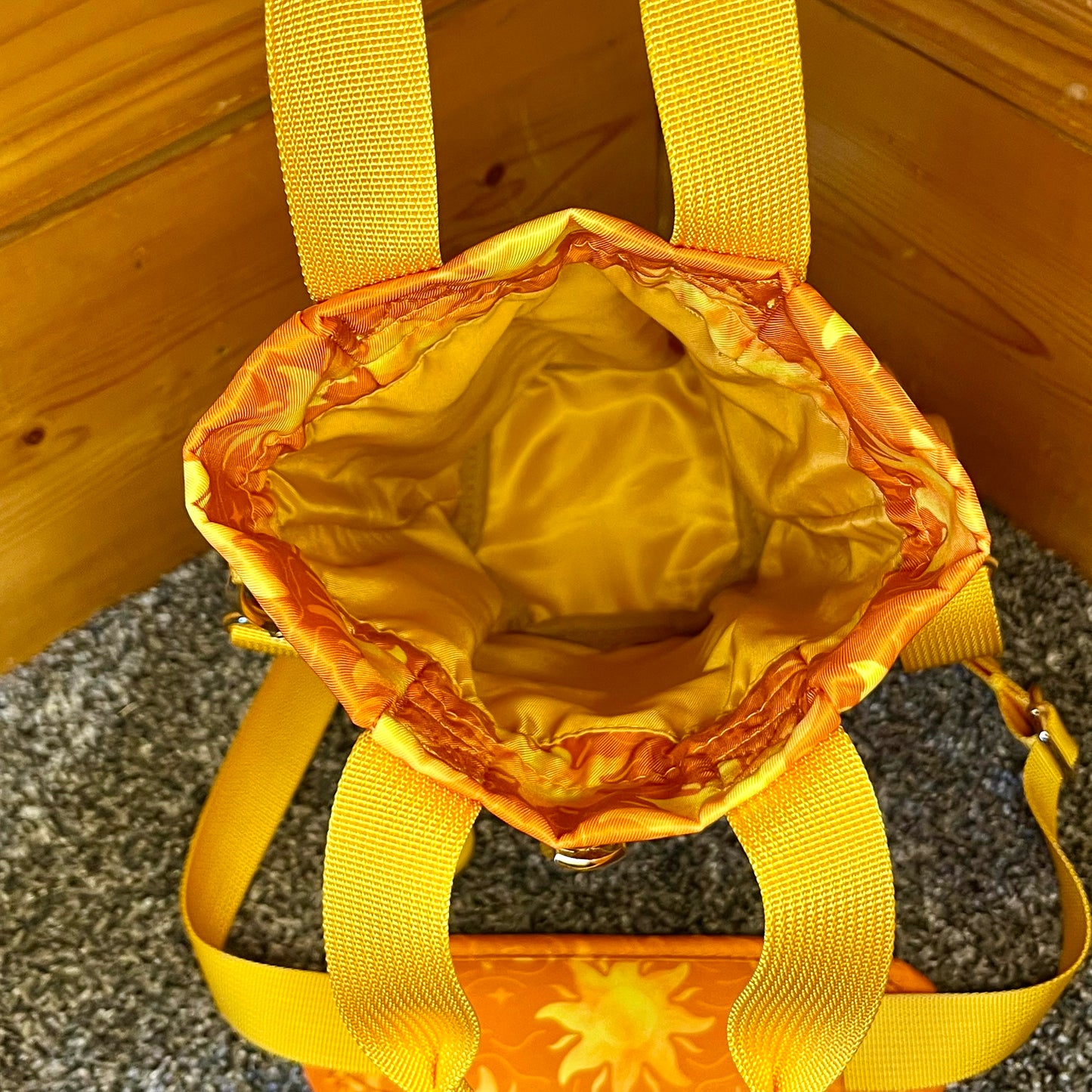 Sun Water Bottle Bag with Fidget Zipper Pull