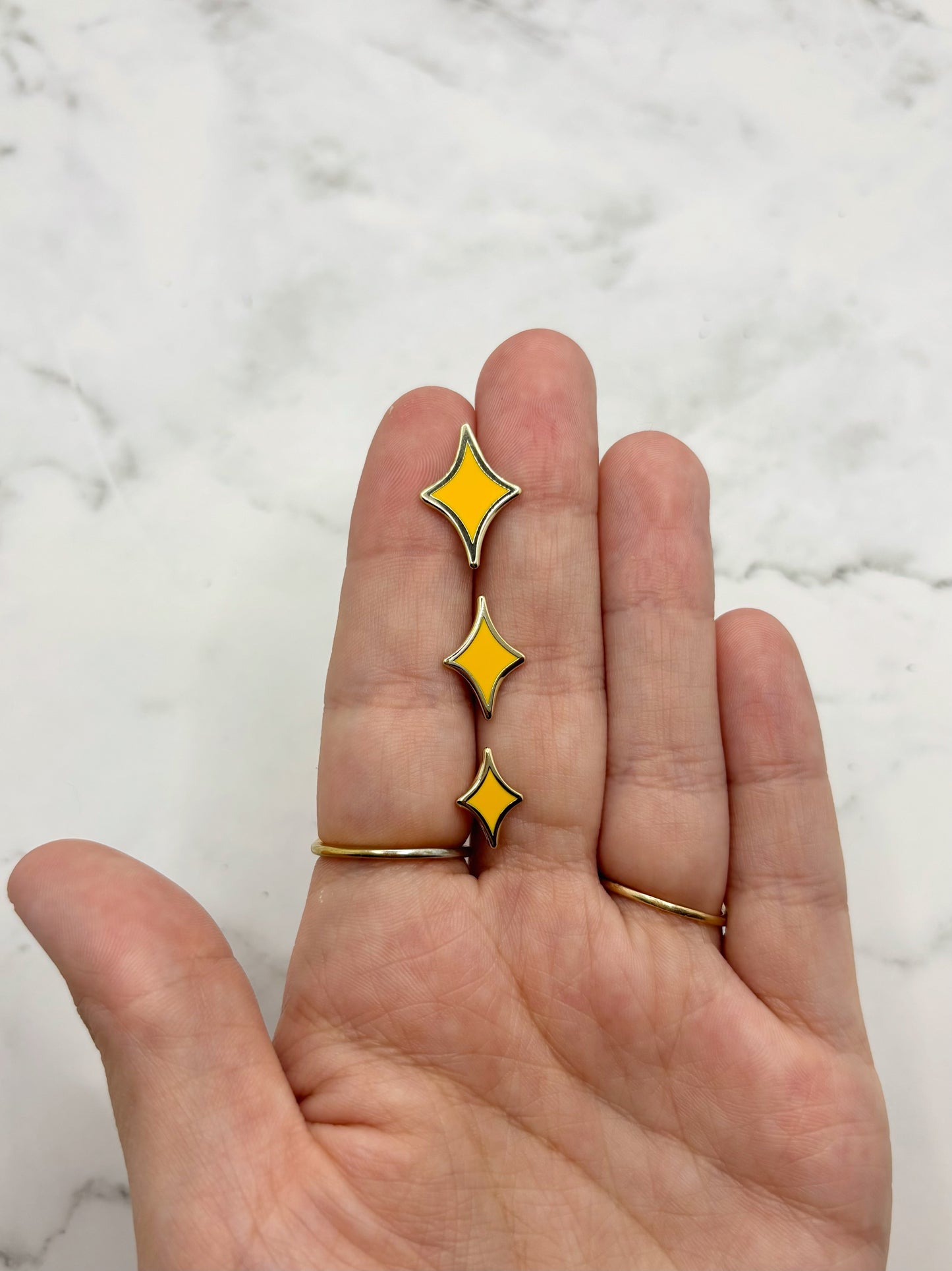 Mini Sparkle Enamel Pins