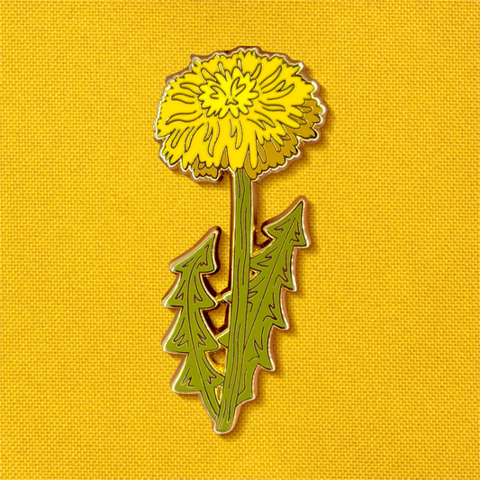 Yellow Dandelion Enamel Pin
