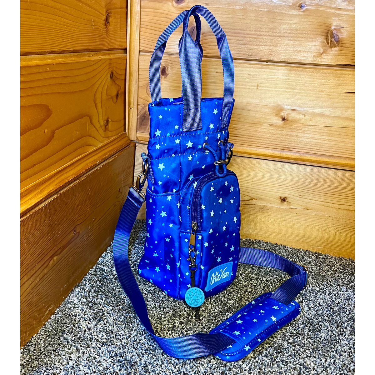 Star Water Bottle Bag with Fidget Zipper Pull