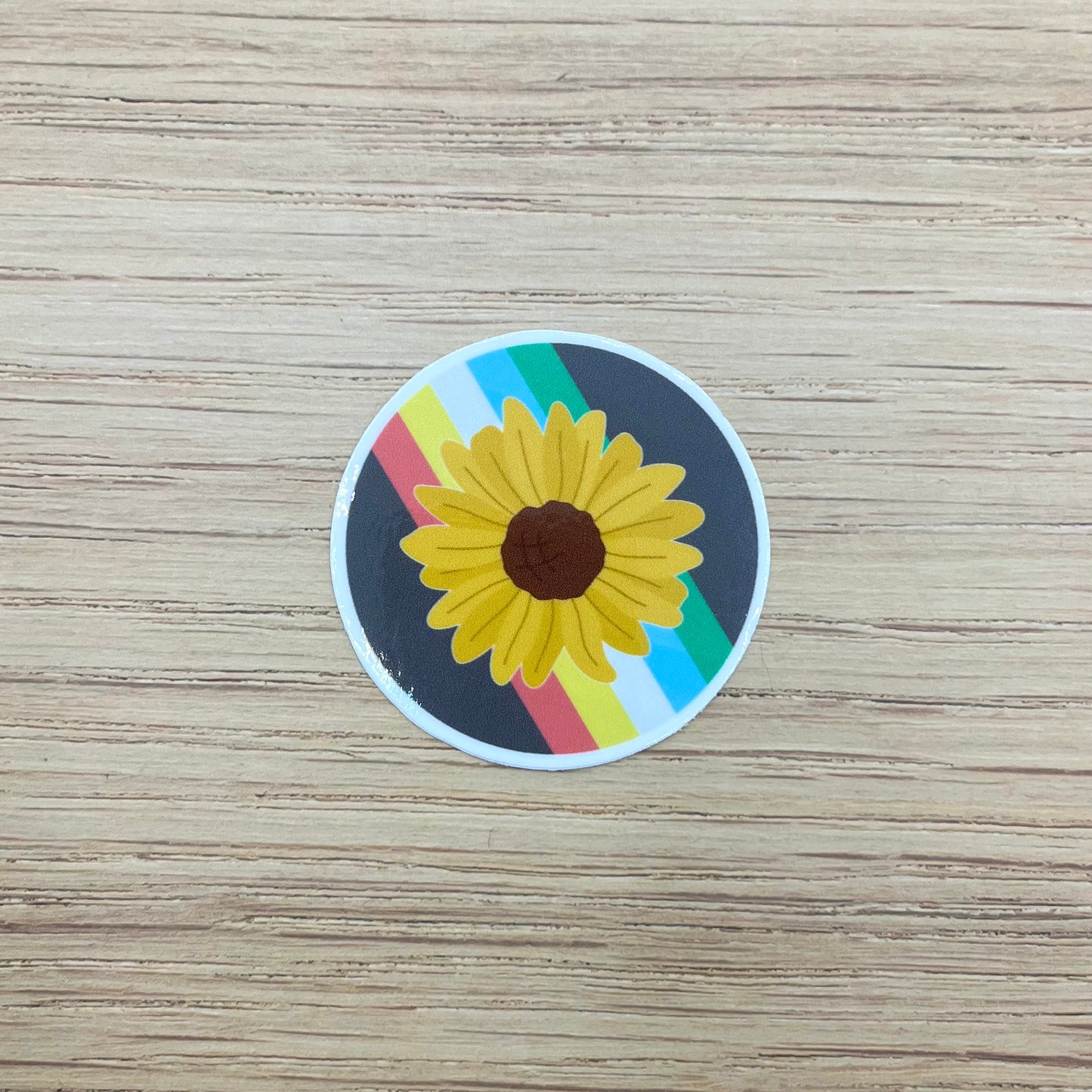 Sunflower Disability Flag Sticker