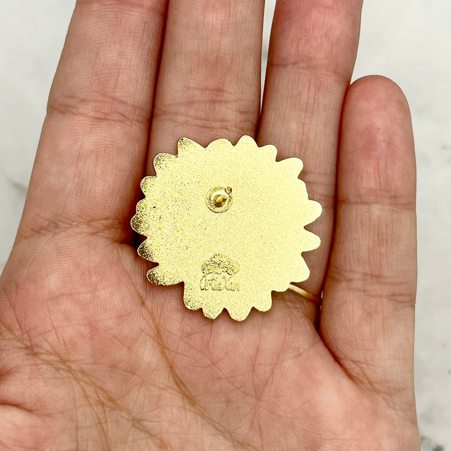 Sunflower Enamel Pin