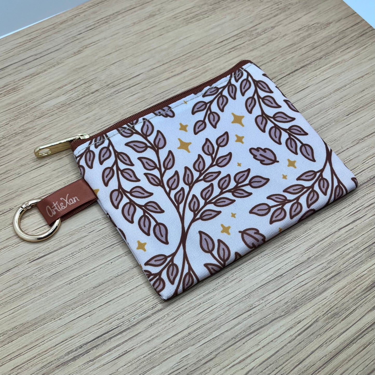 Ivory Leafy Essentials Bag