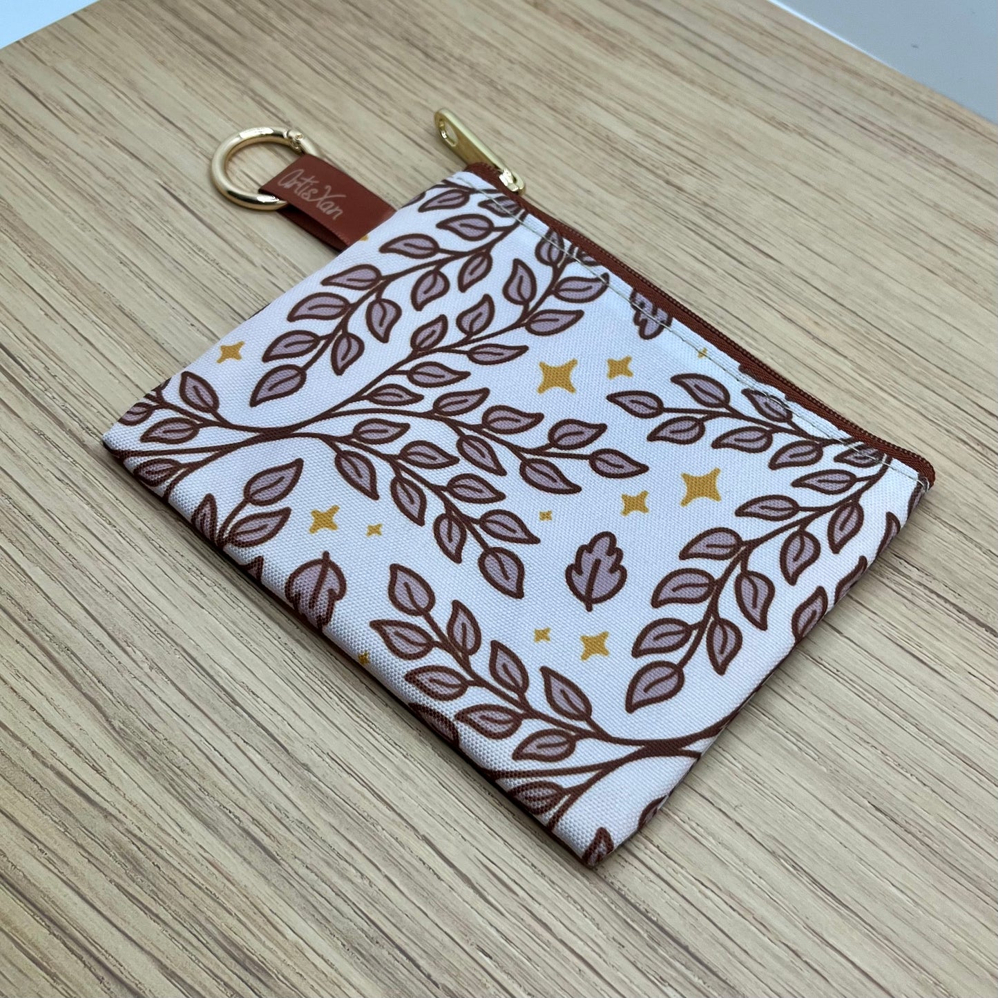 Ivory Leafy Essentials Bag
