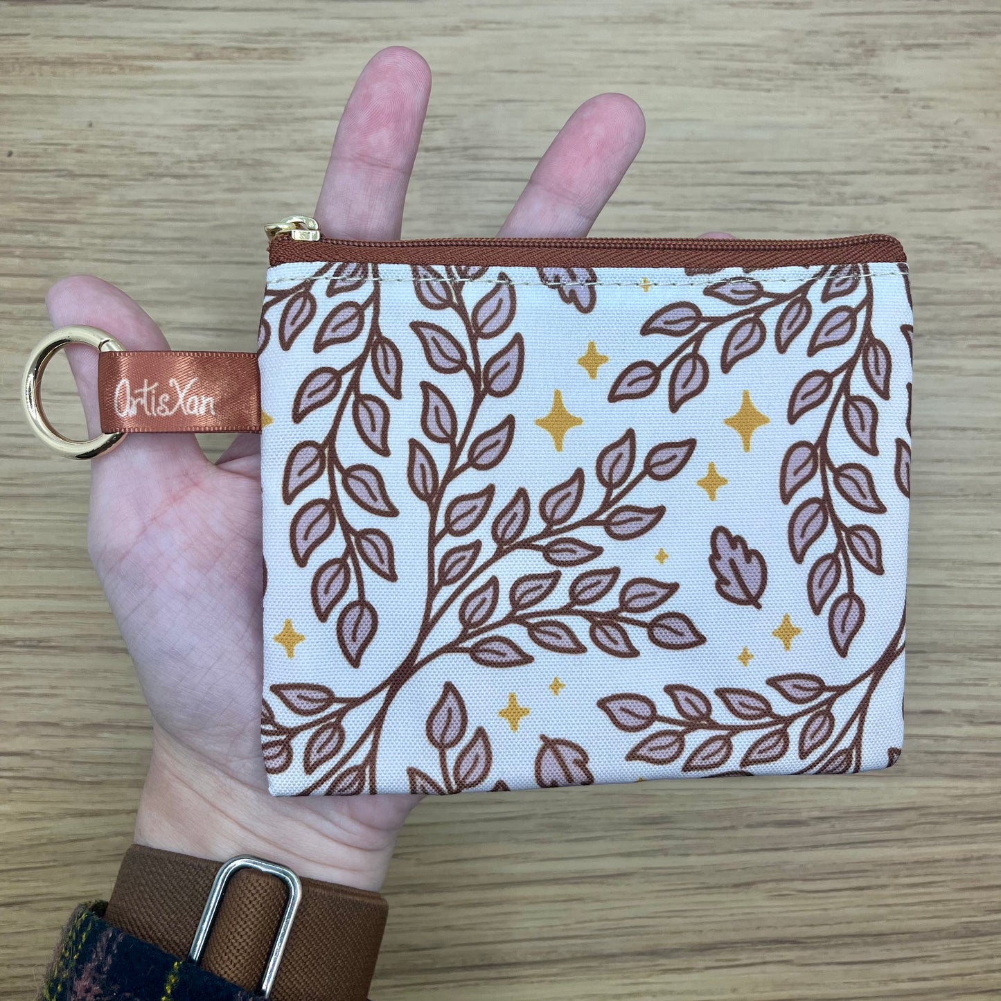 Ivory Leafy Essentials Bag