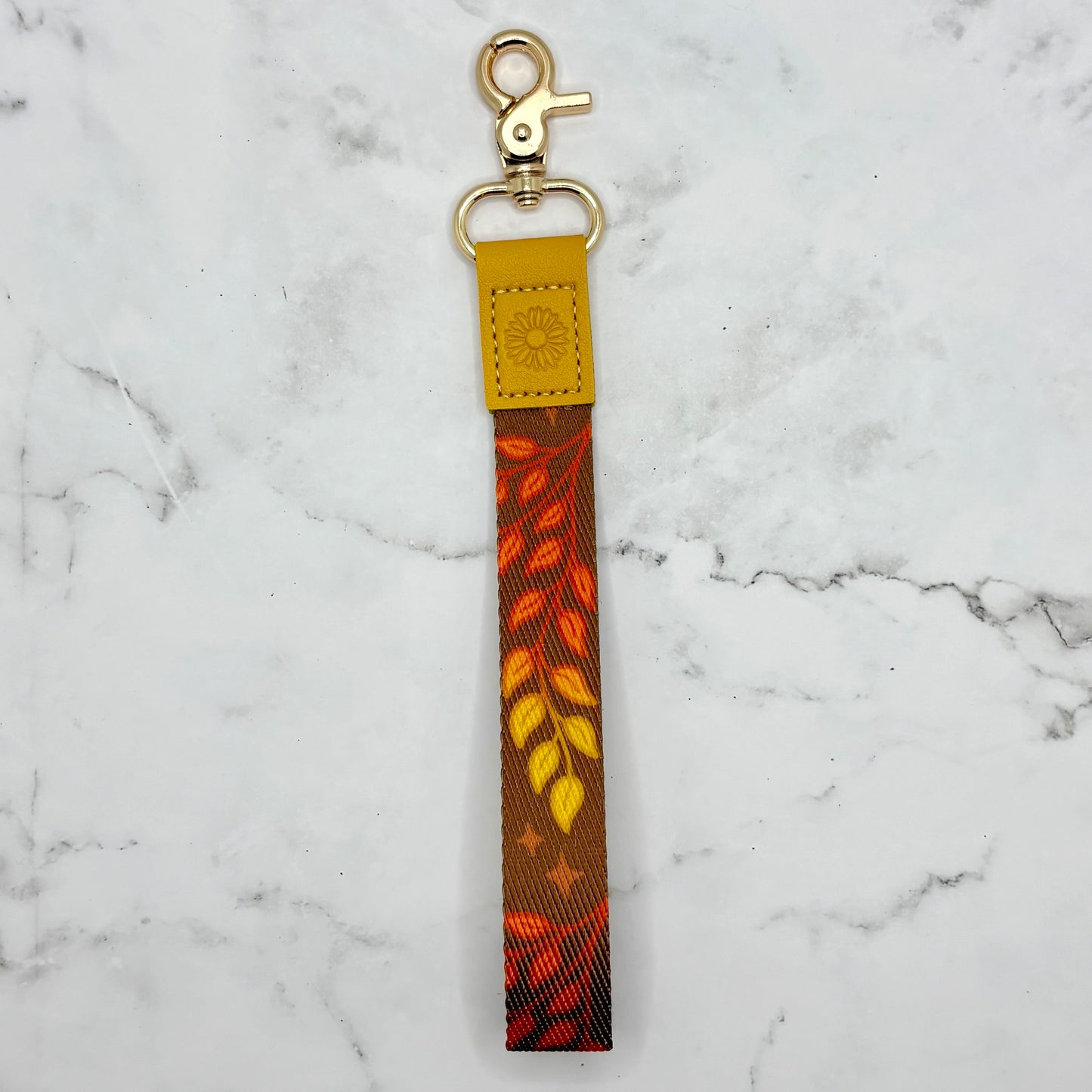 Autumn Leafy Lanyard