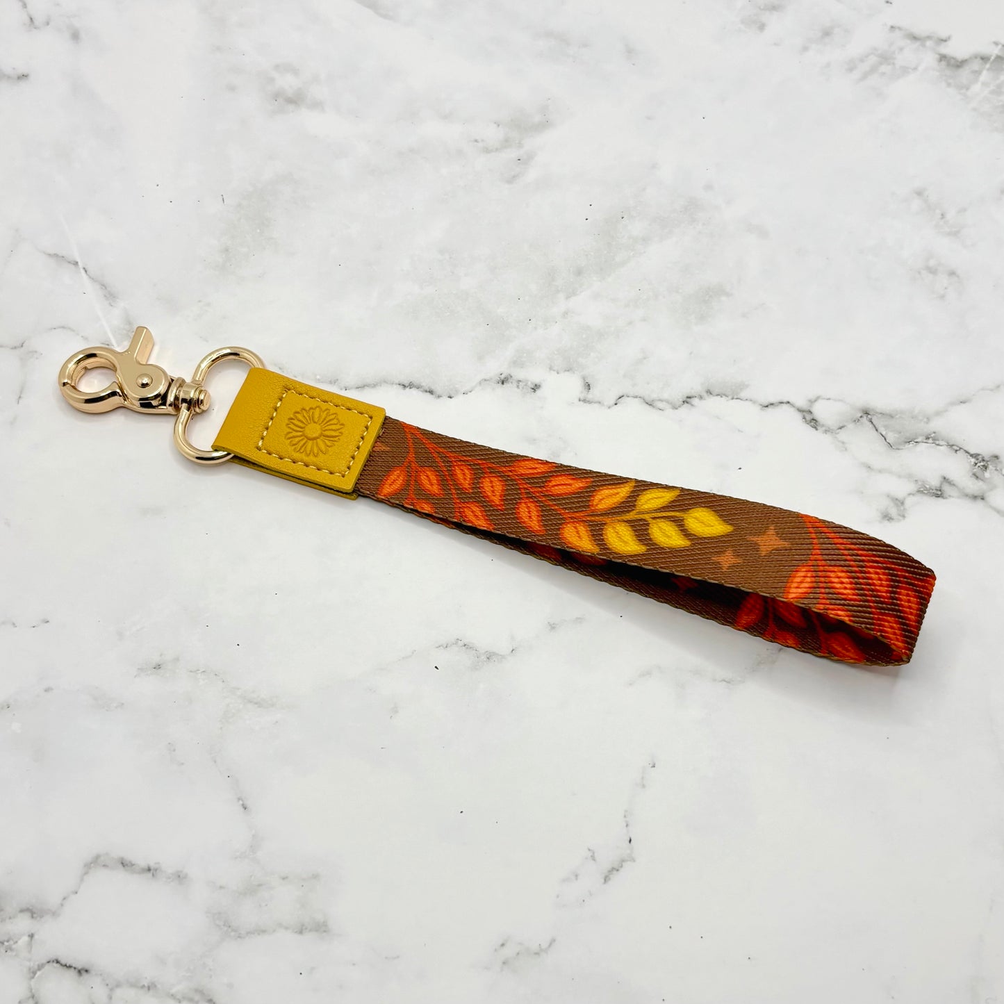 Autumn Leafy Lanyard
