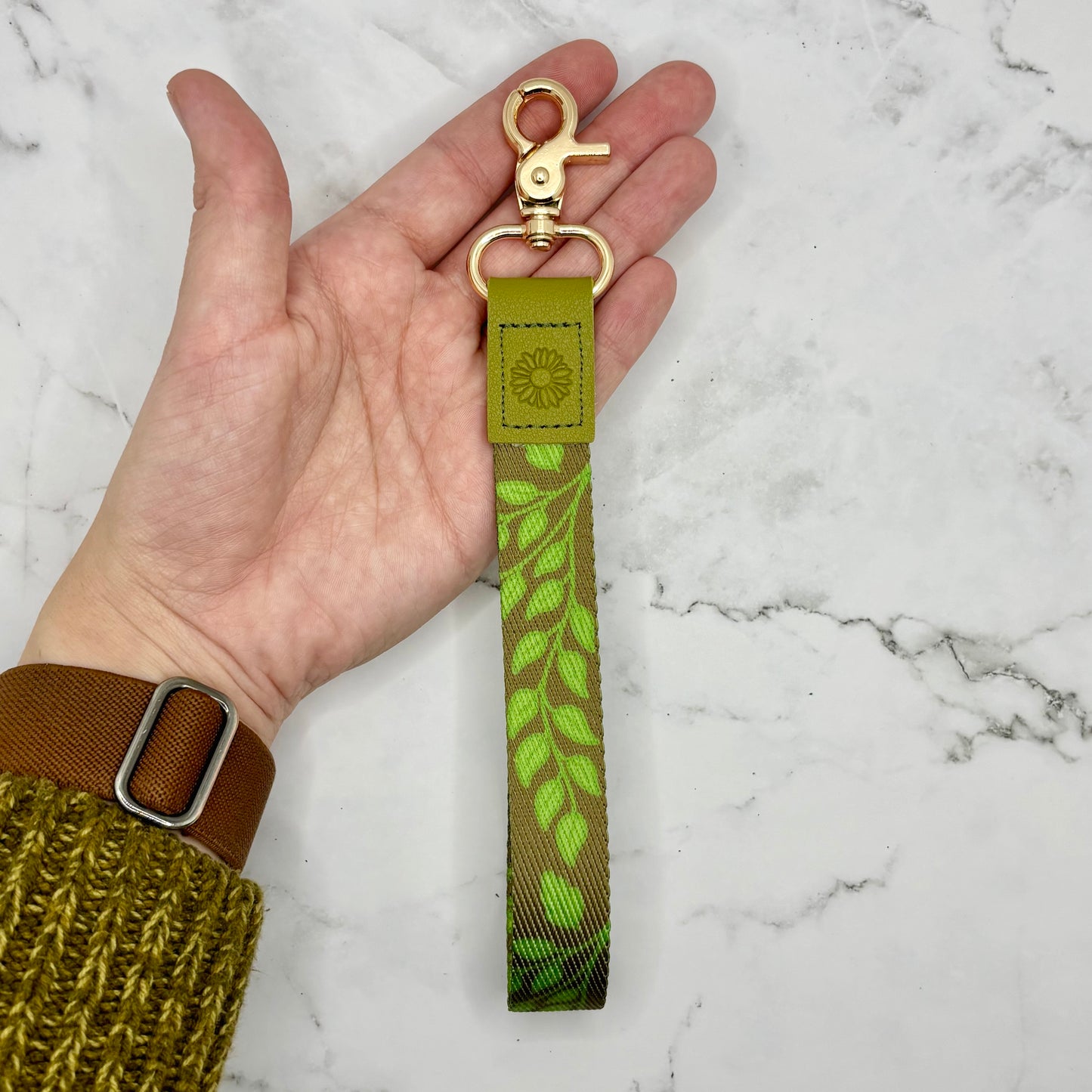 Green Leafy Lanyard