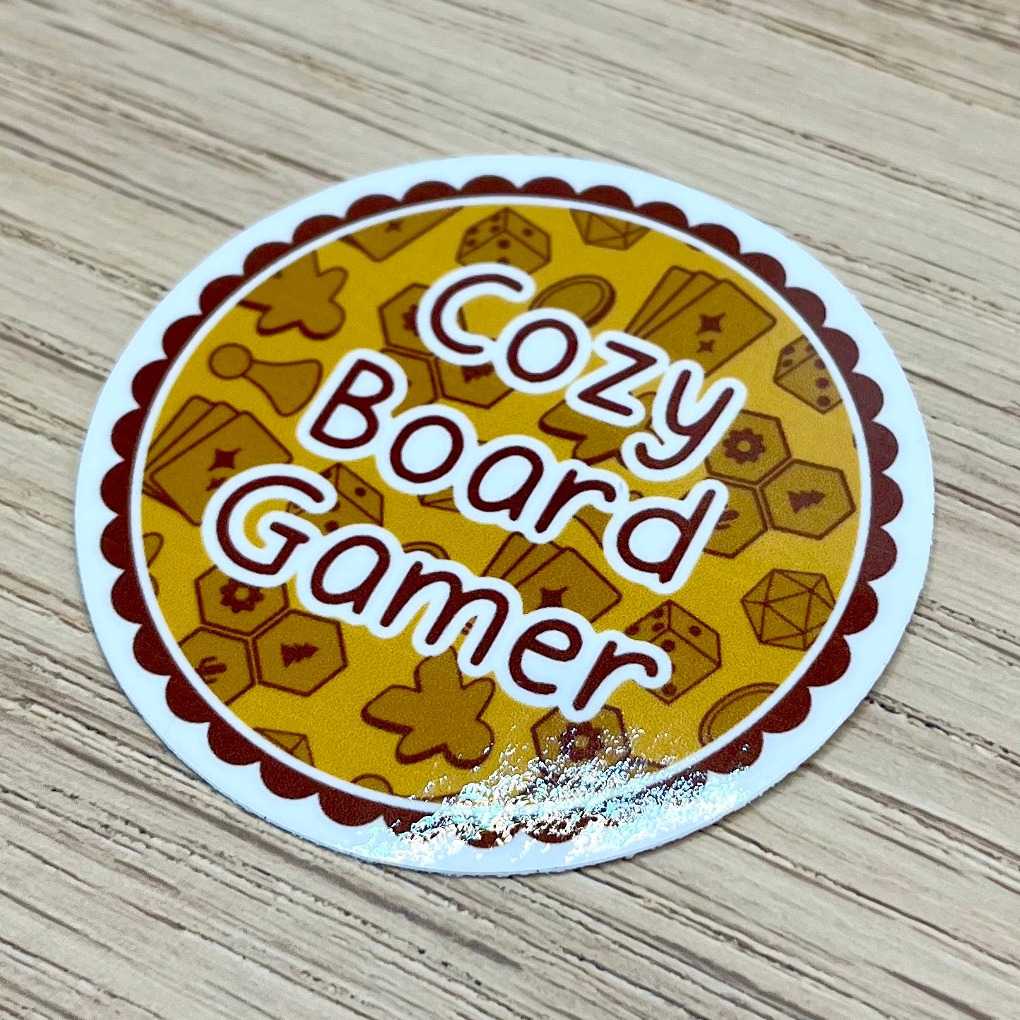 Cozy Board Gamer Sticker
