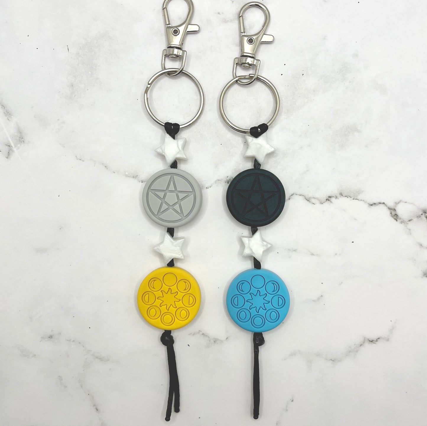 Pentacle Fidget Keychain