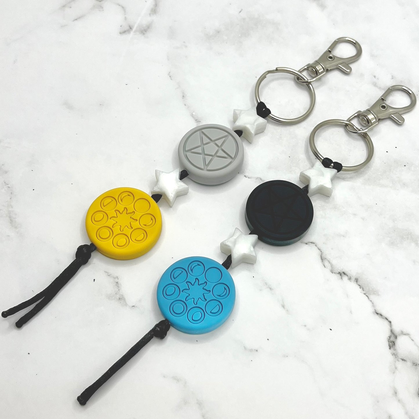Pentacle Fidget Keychain