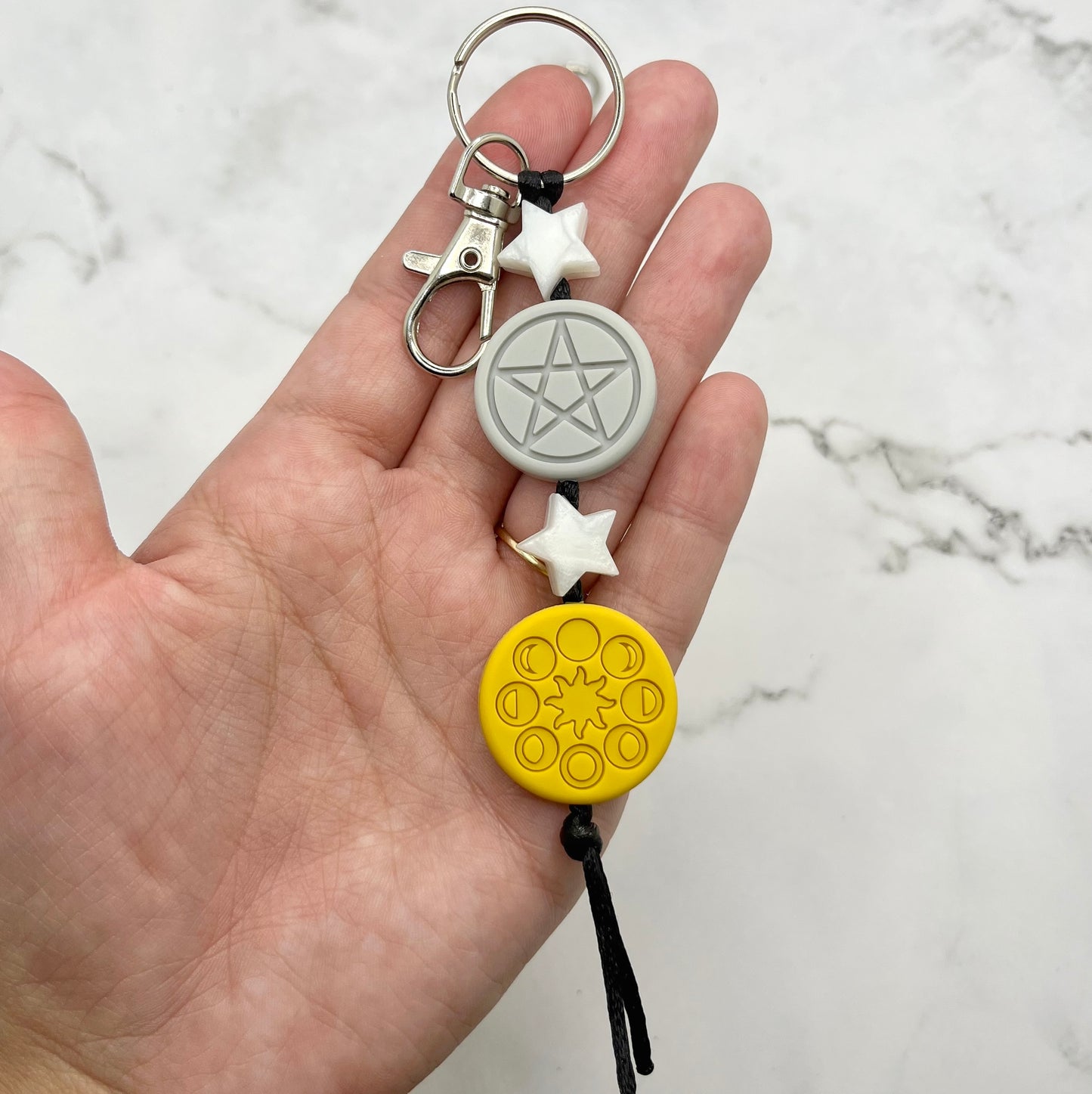 Pentacle Fidget Keychain