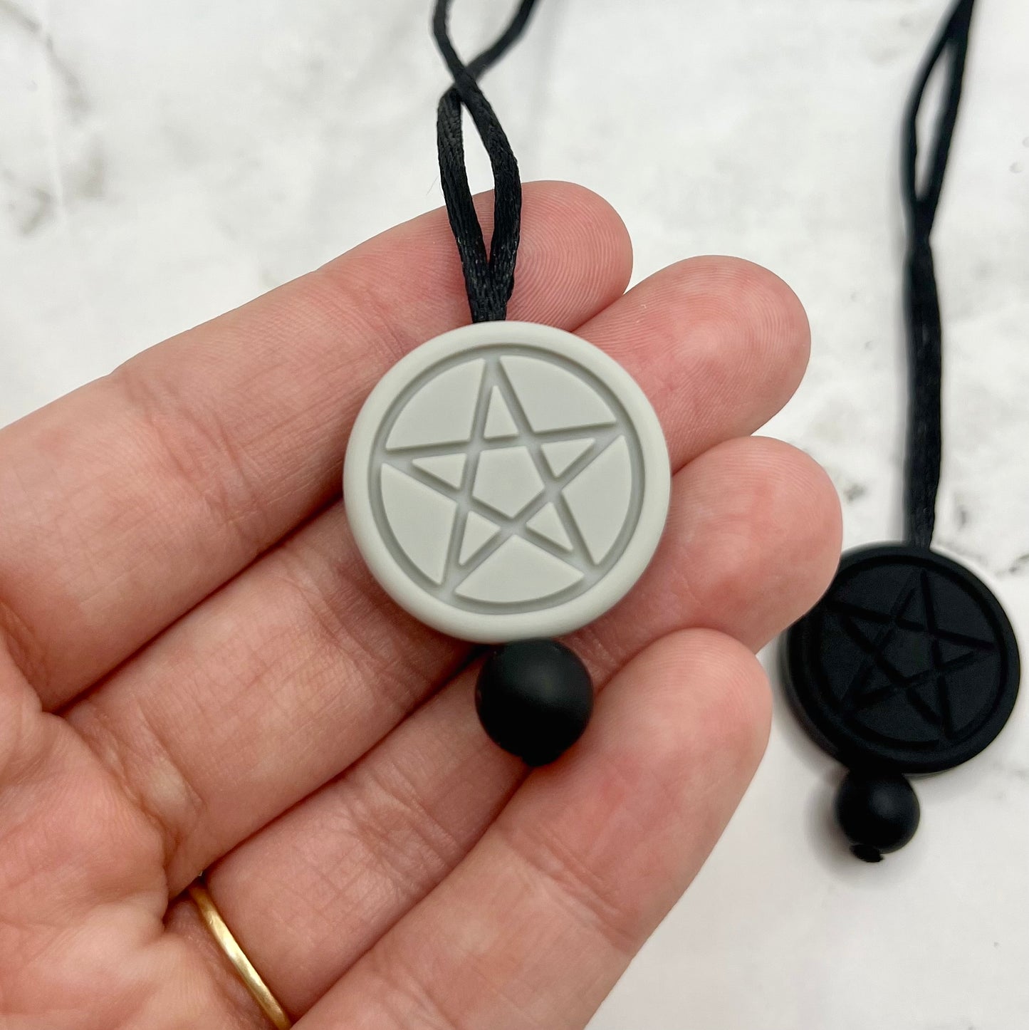 Pentacle Fidget Chewelry Necklace