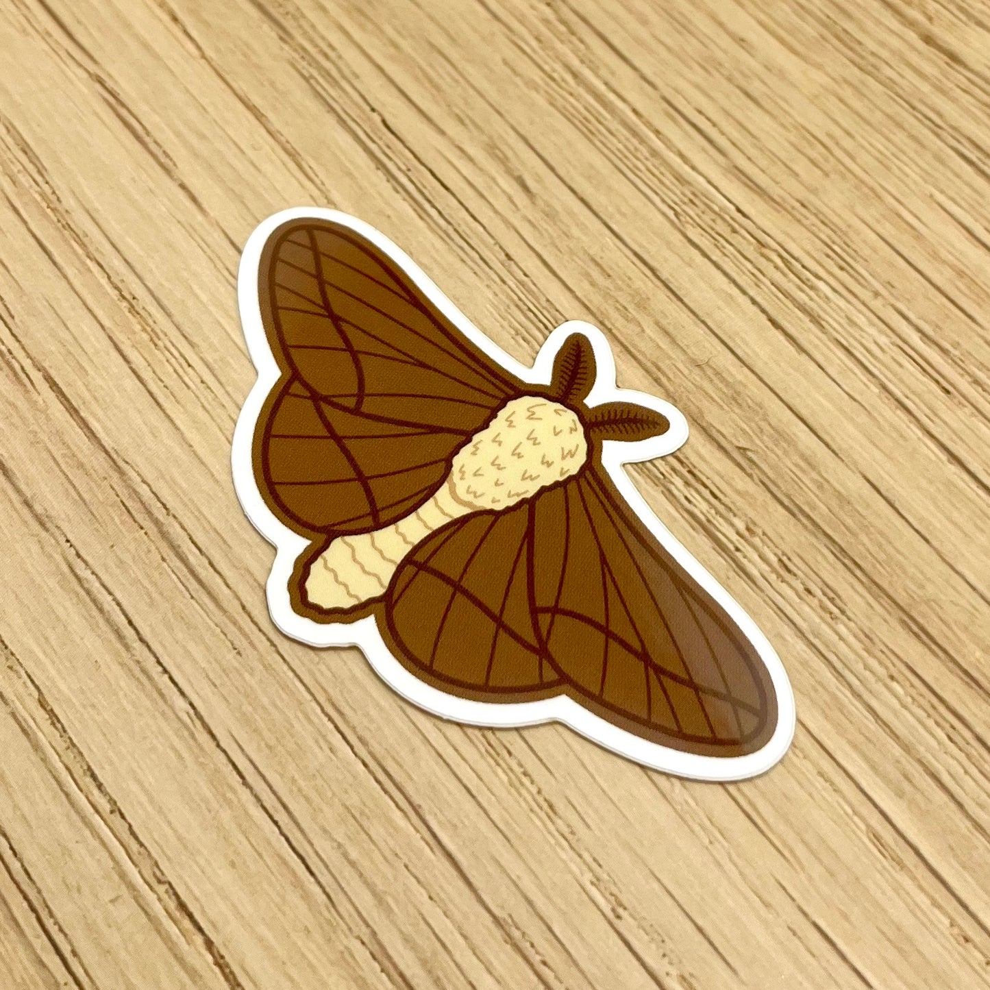 Brown Moth Sticker