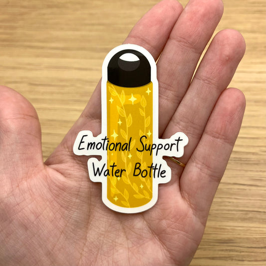 Emotional Support Water Bottle Sticker