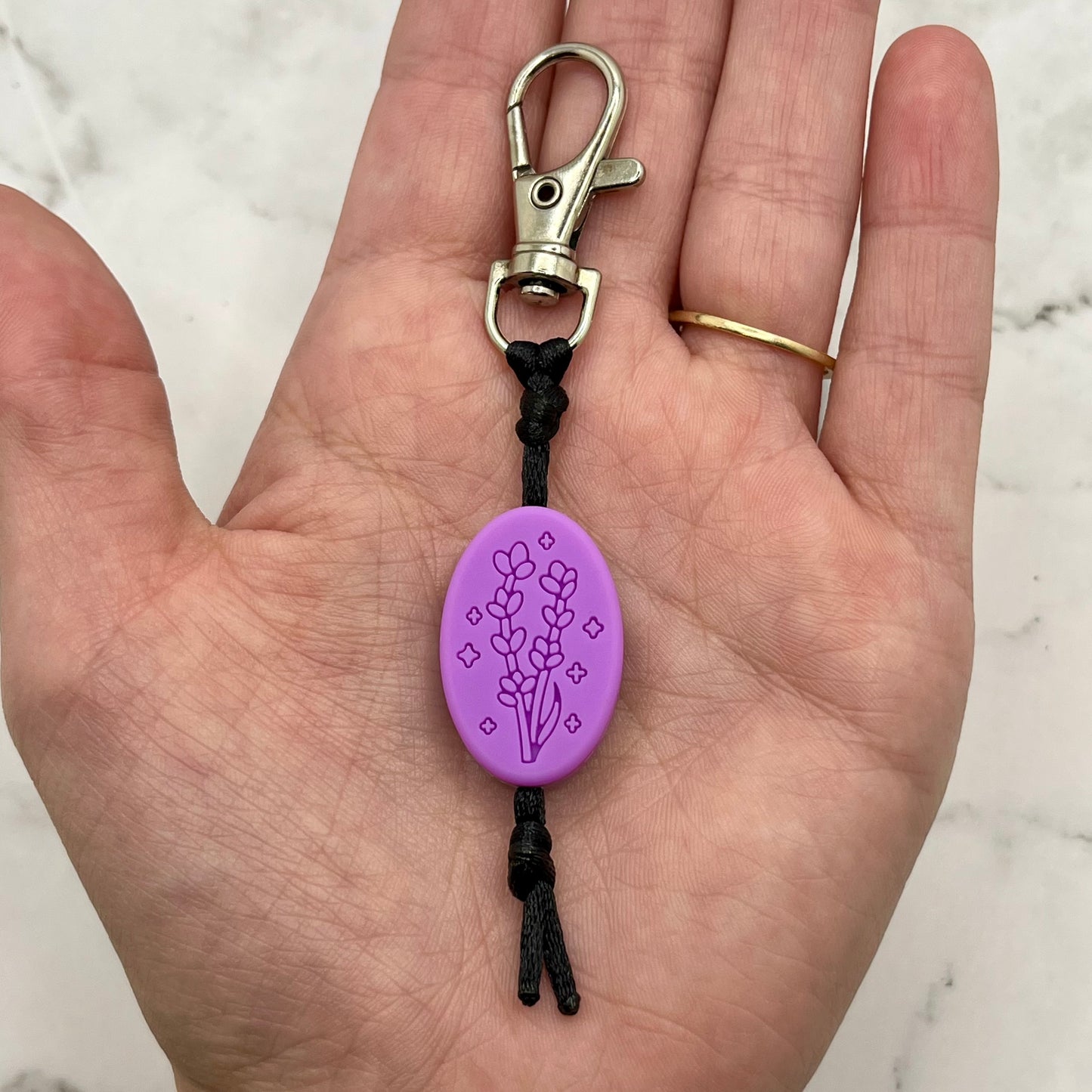 Lavender Fidget Charm / Zipper Pull