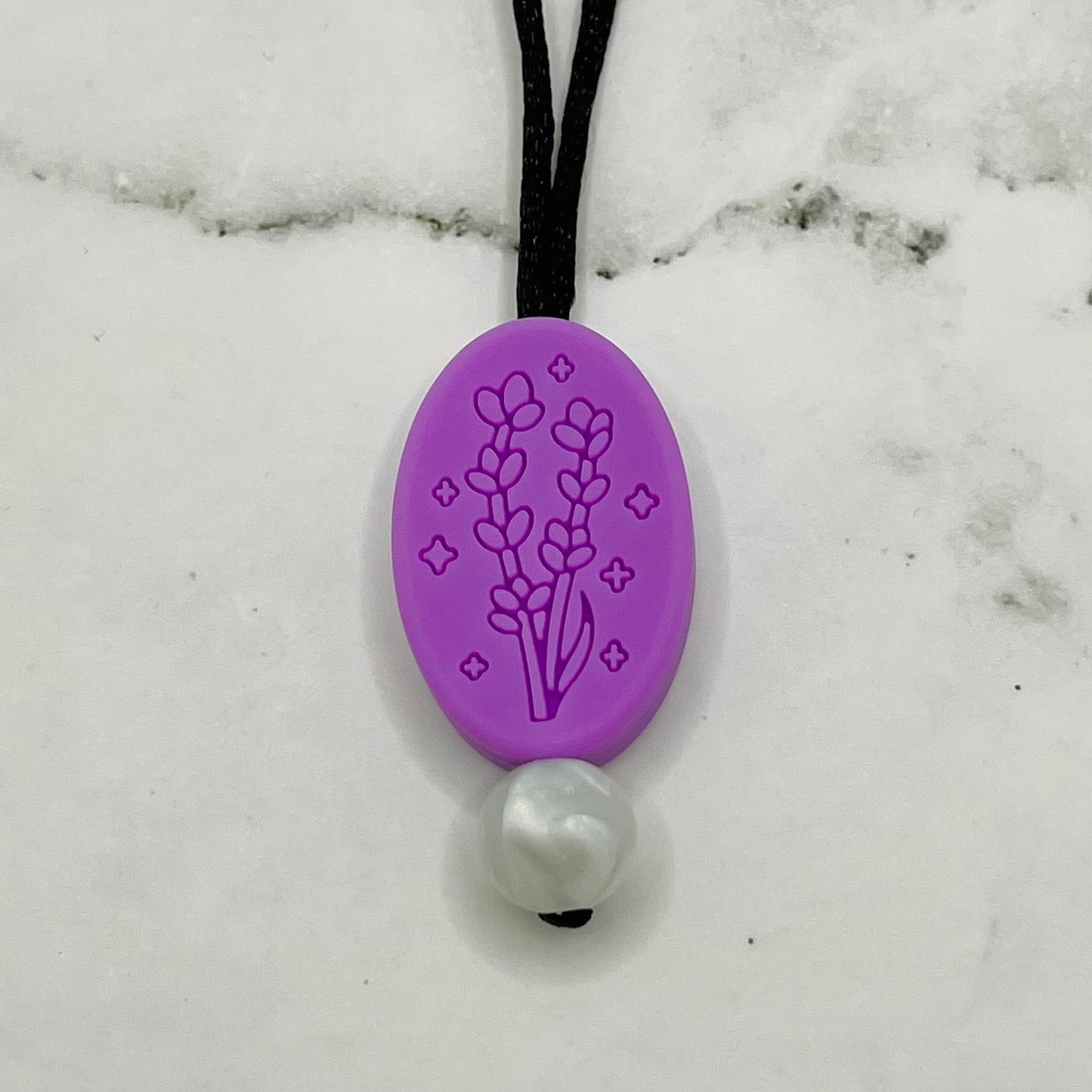 Lavender Fidget Chewelry Necklace