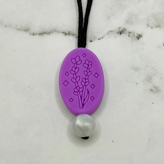 Lavender Fidget Chewelry Necklace