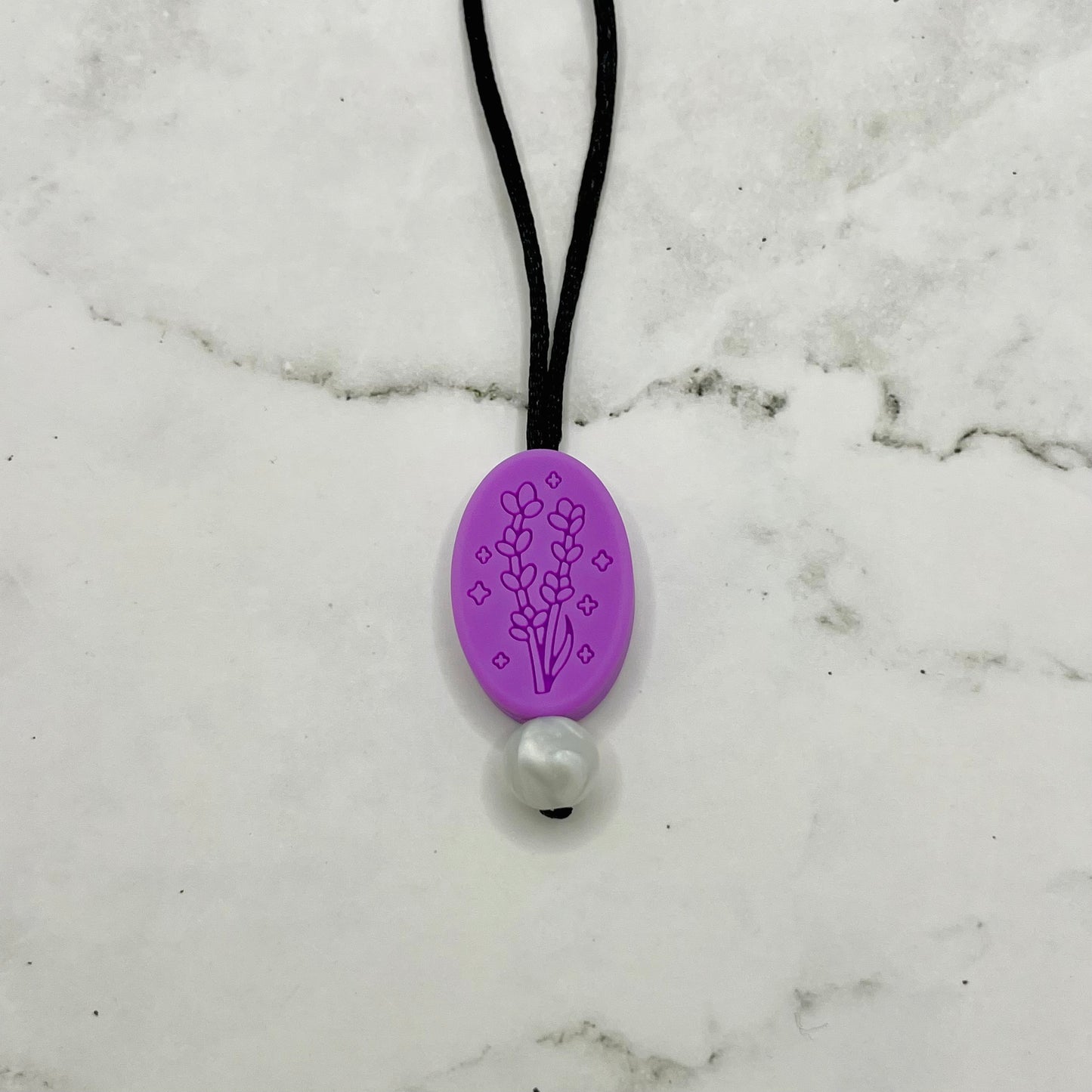 Lavender Fidget Chewelry Necklace