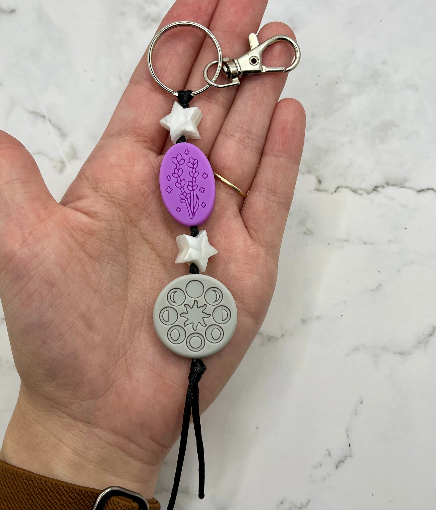 Lavender Fidget Keychain