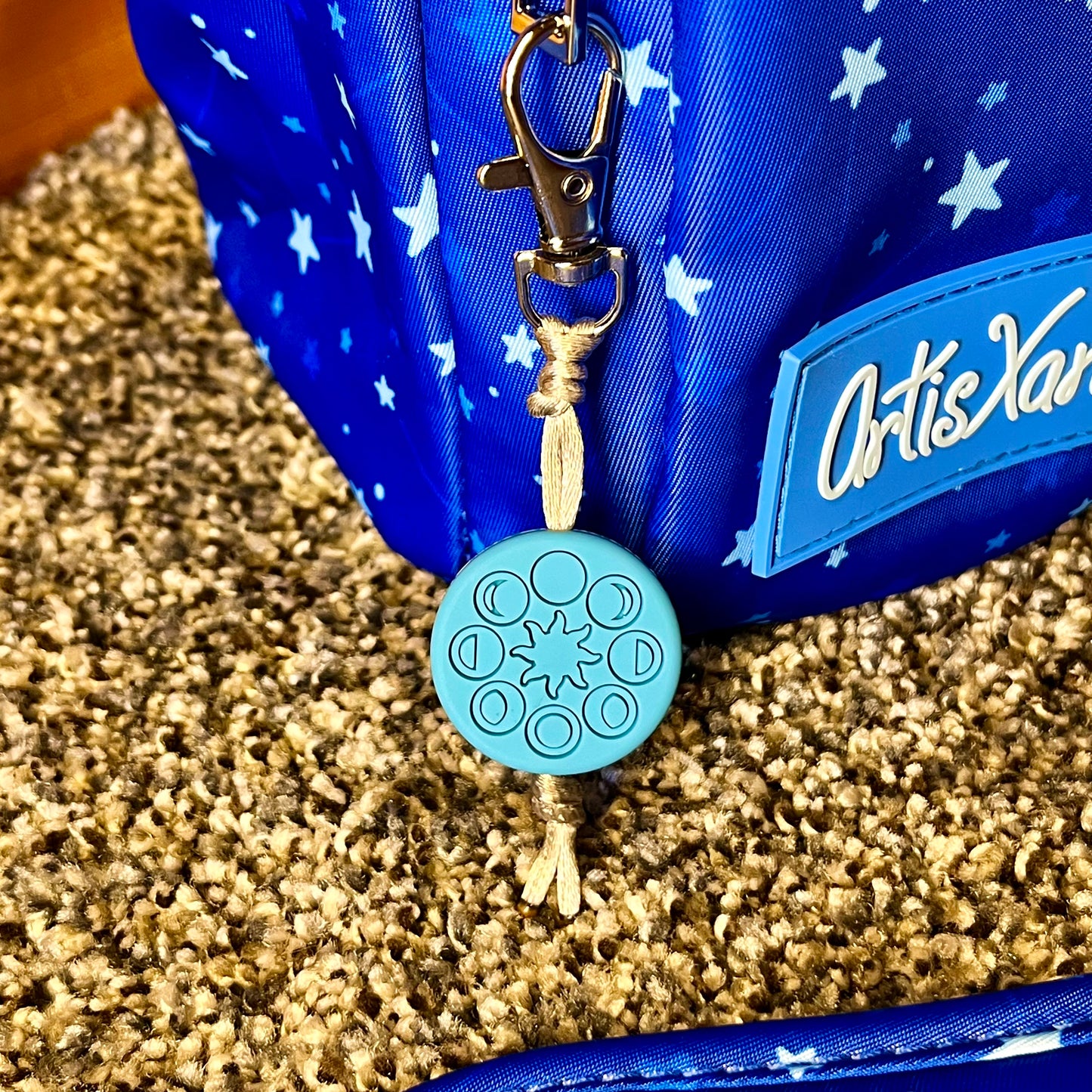 Star Water Bottle Bag with Fidget Zipper Pull