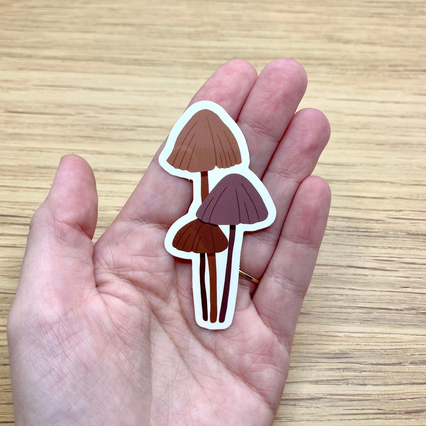 Brown Mushroom Sticker