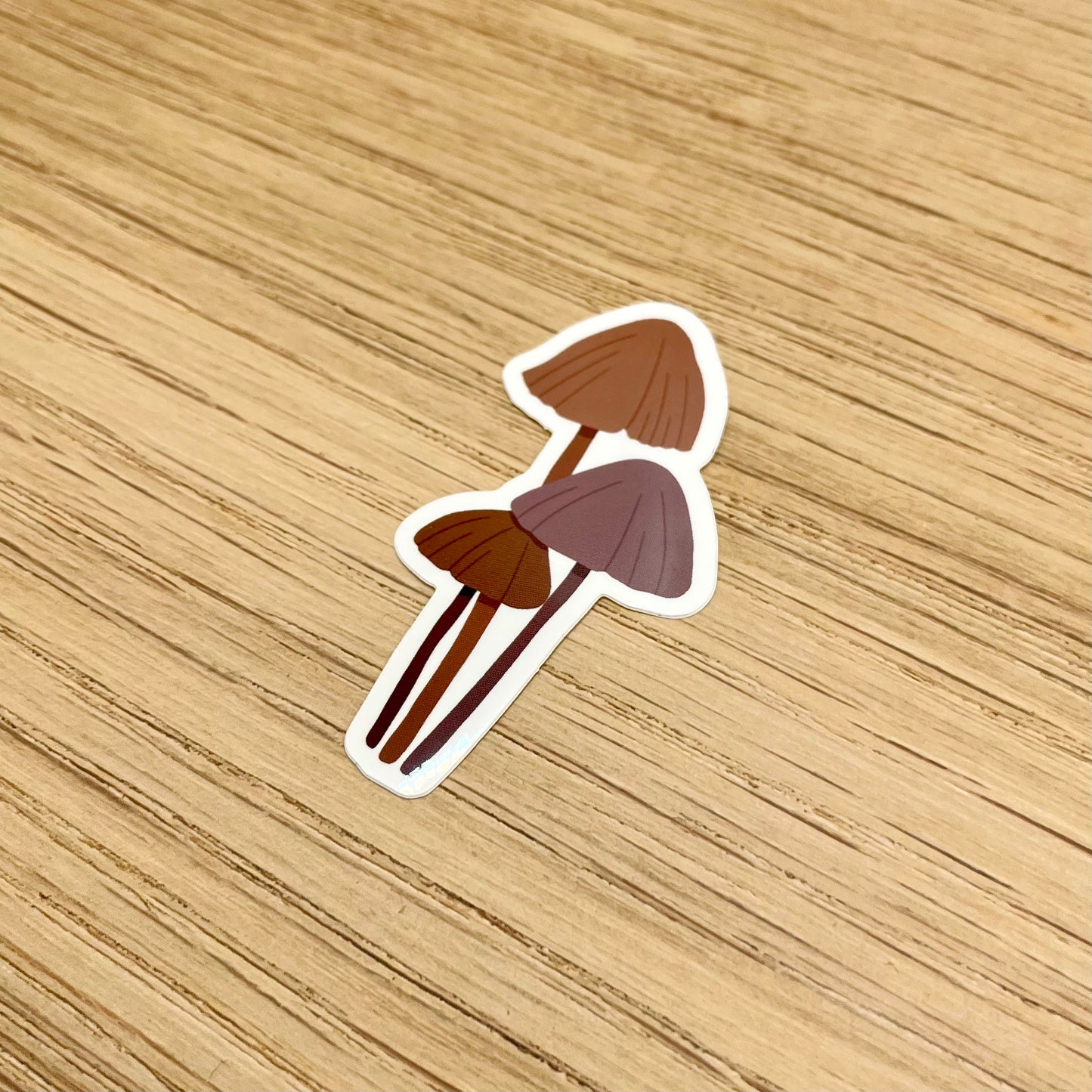 Brown Mushroom Sticker