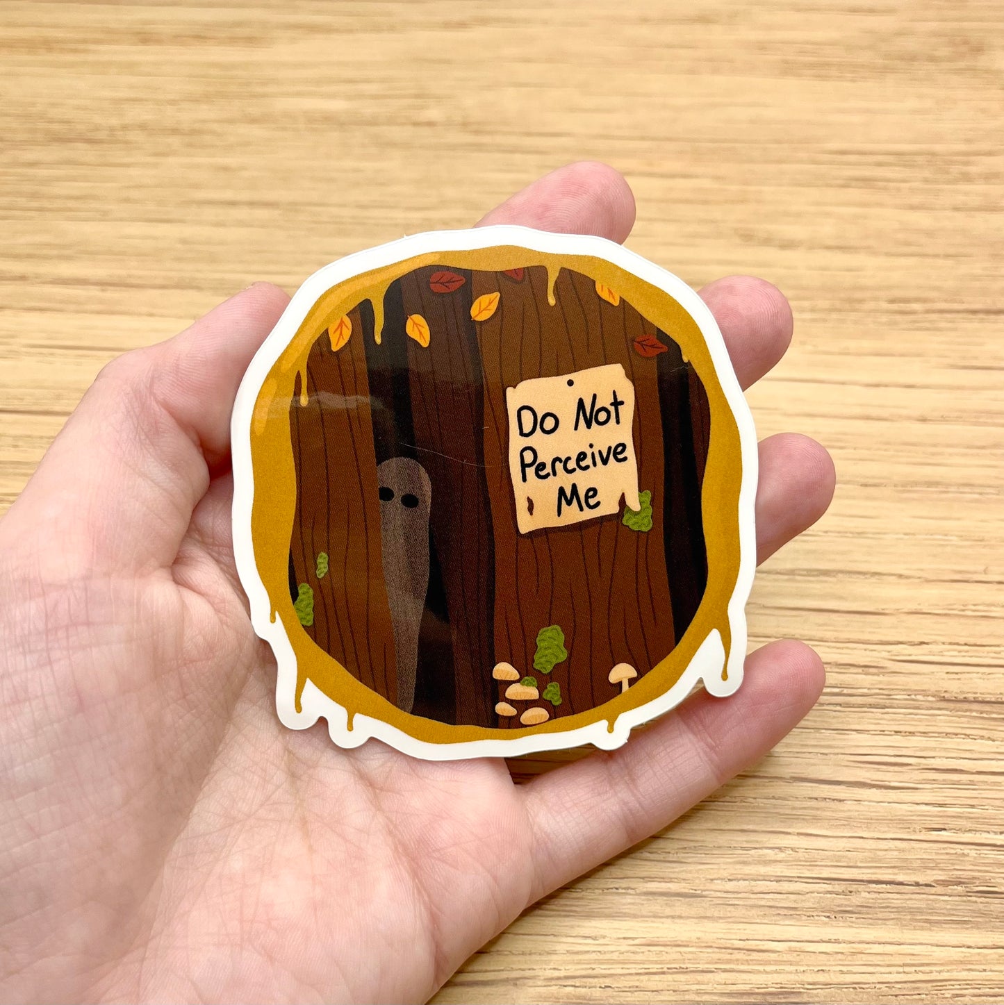 Do Not Perceive Me Cryptid Sticker