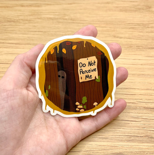 Do Not Perceive Me Cryptid Sticker