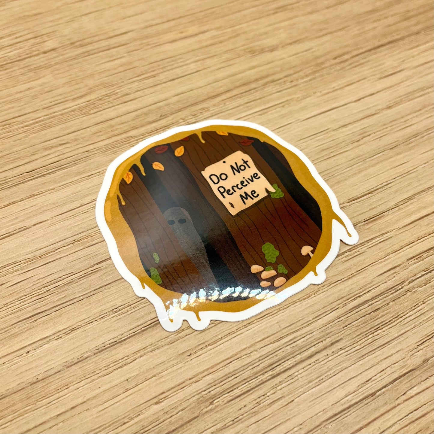 Do Not Perceive Me Cryptid Sticker