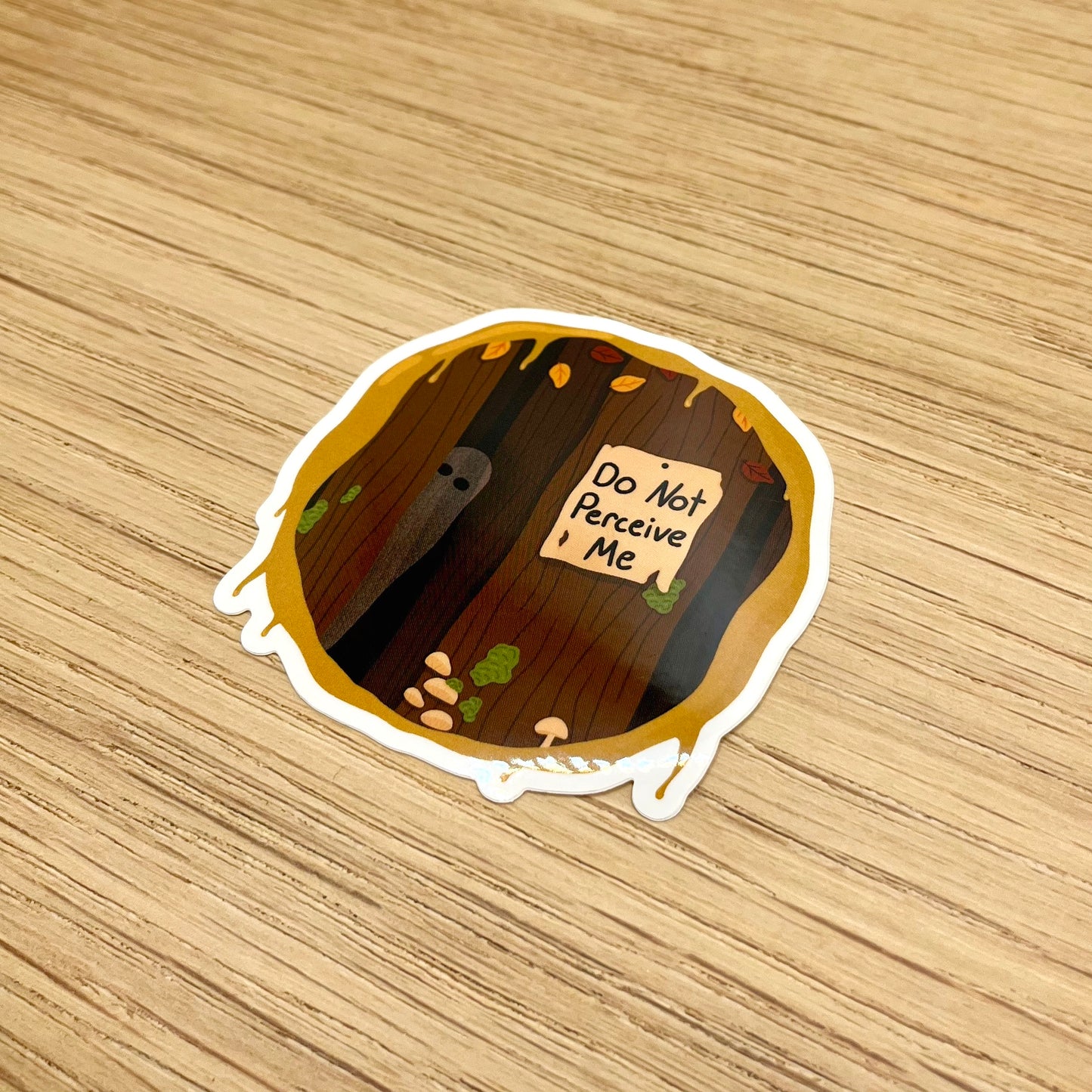 Do Not Perceive Me Cryptid Sticker