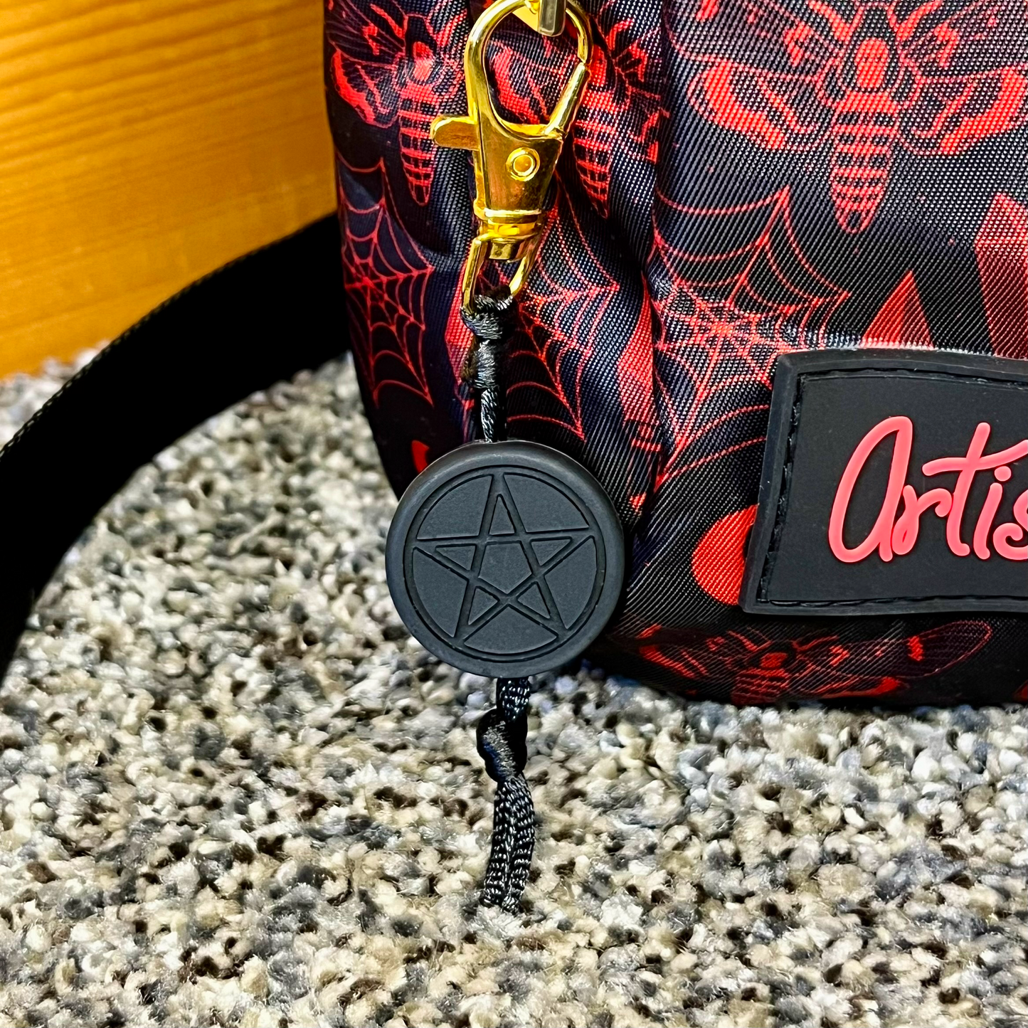 Witchy Water Bottle Bag with Fidget Zipper Pull