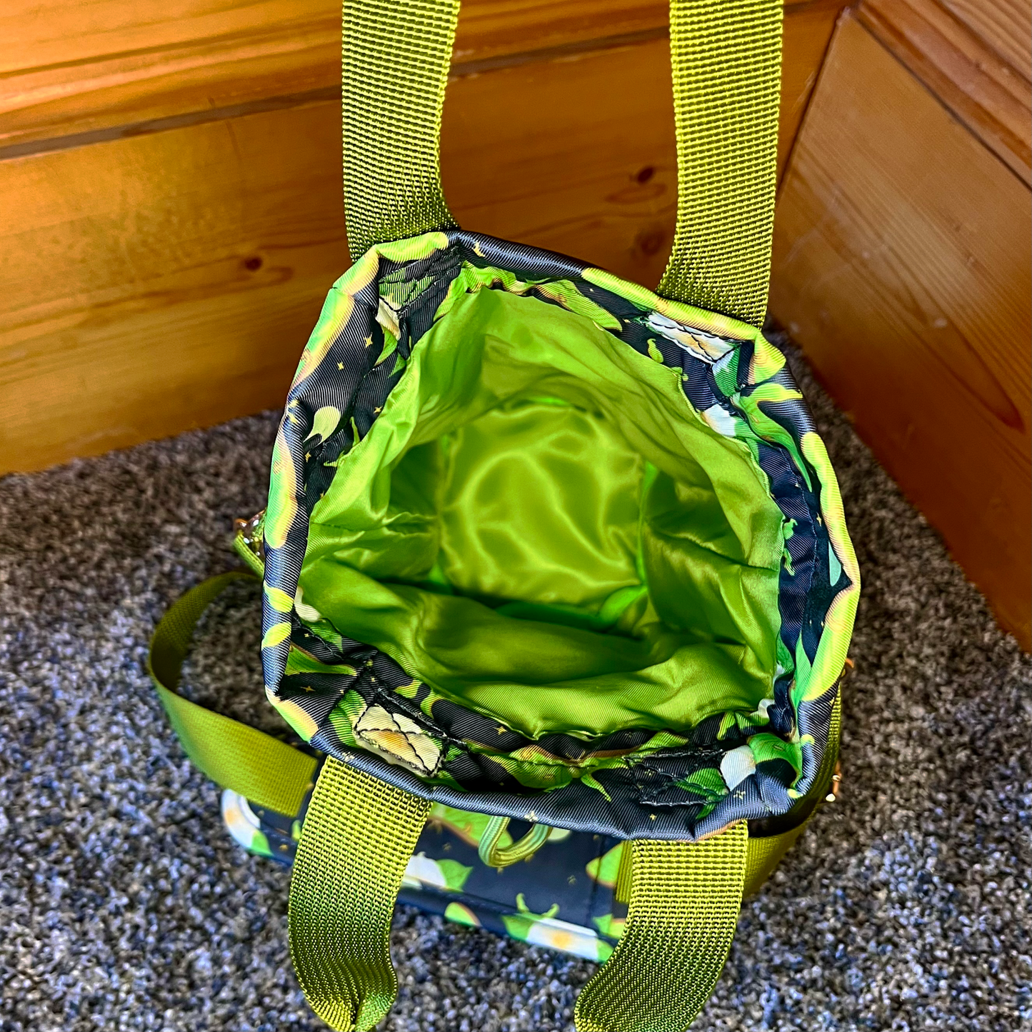 Luna Moth Water Bottle Bag with Fidget Zipper Pull